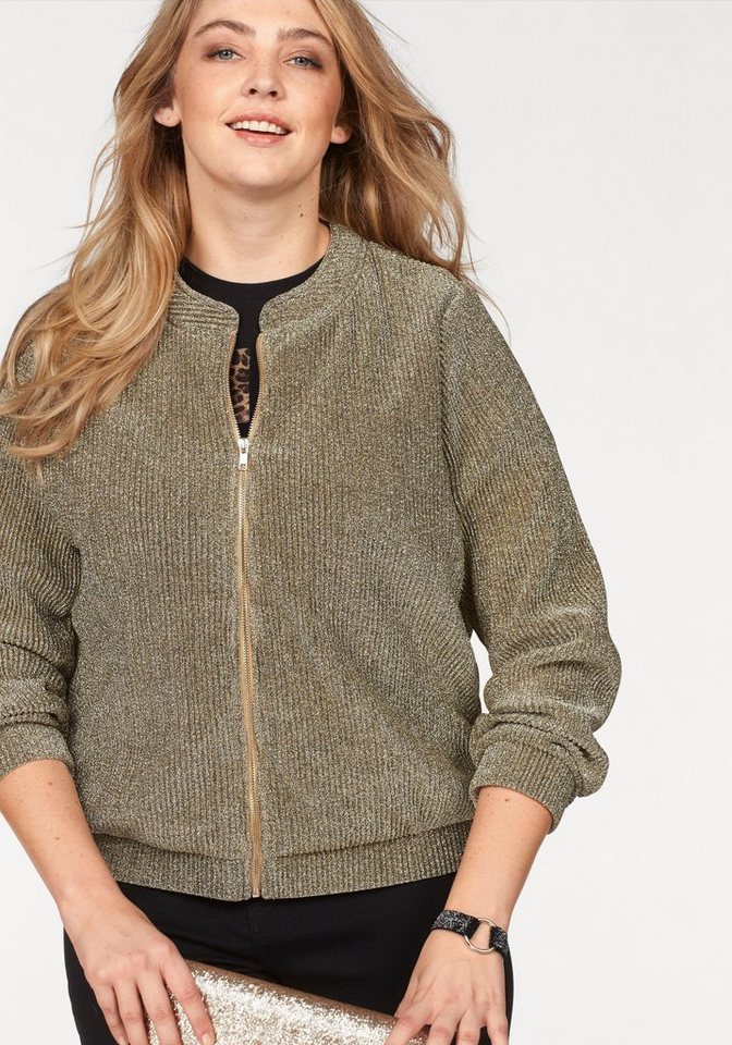 Junarose Blousonjacke mit goldfarbenem Lurex Junarose Blousonjacke mit goldfarbenem Lurex