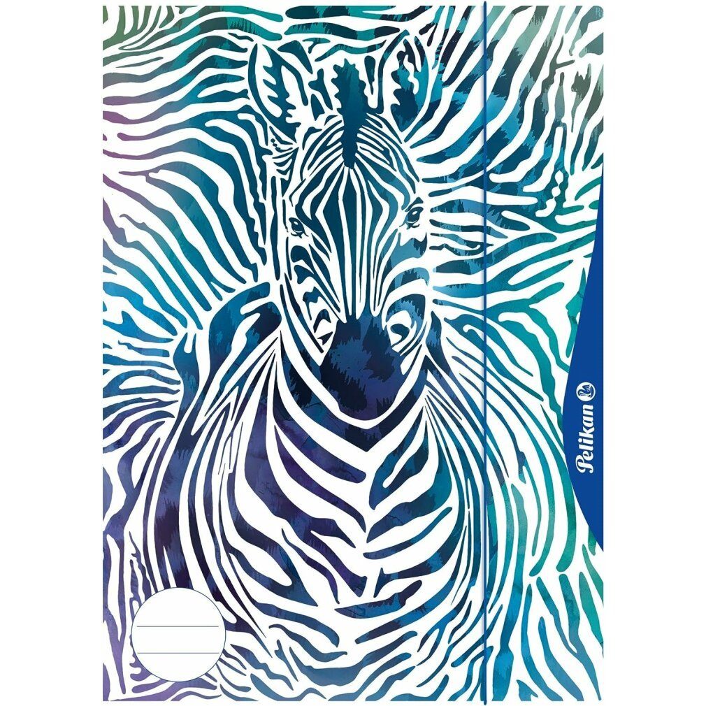 Fächermappe Zeichenmappe DIN A4 Zebra