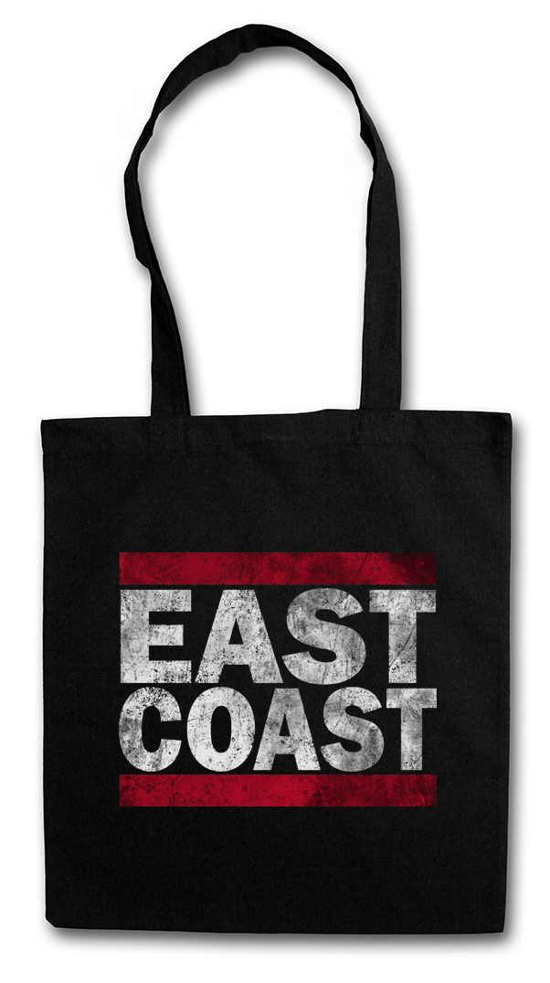 Beuteltasche East Coast Stofftasche Westseite Ostseite Run Fun DMC Side Ostküste