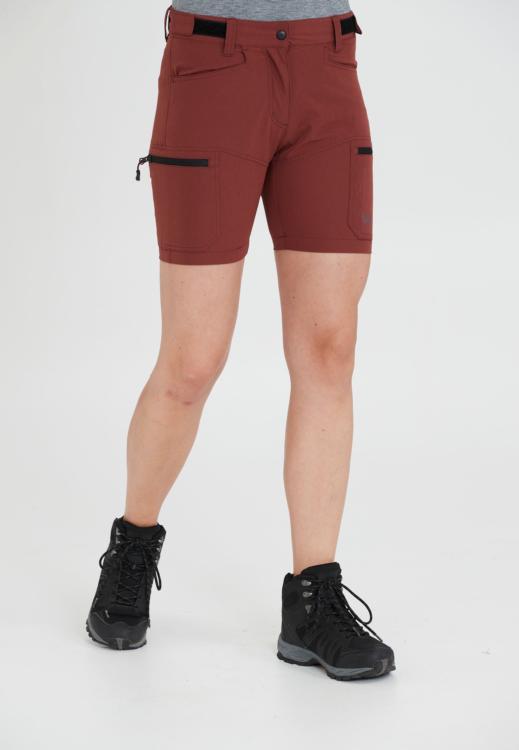 WHISTLER Shorts Lona aus schnell trocknendem Funktionsstretch karamell | 