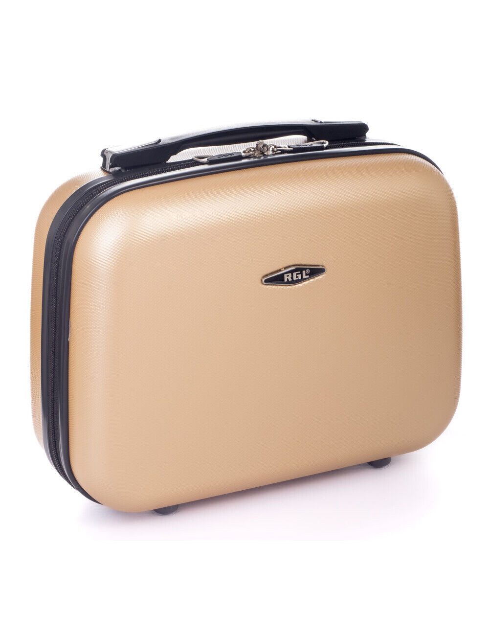 Granori Beautycase Hartschalen Kosmetikkoffer, Leichter Reise-Beautykoffer für Damen (auch als Flugzeug Handgepäck geeignet), abschließbar und mit Trolleyhalterung
