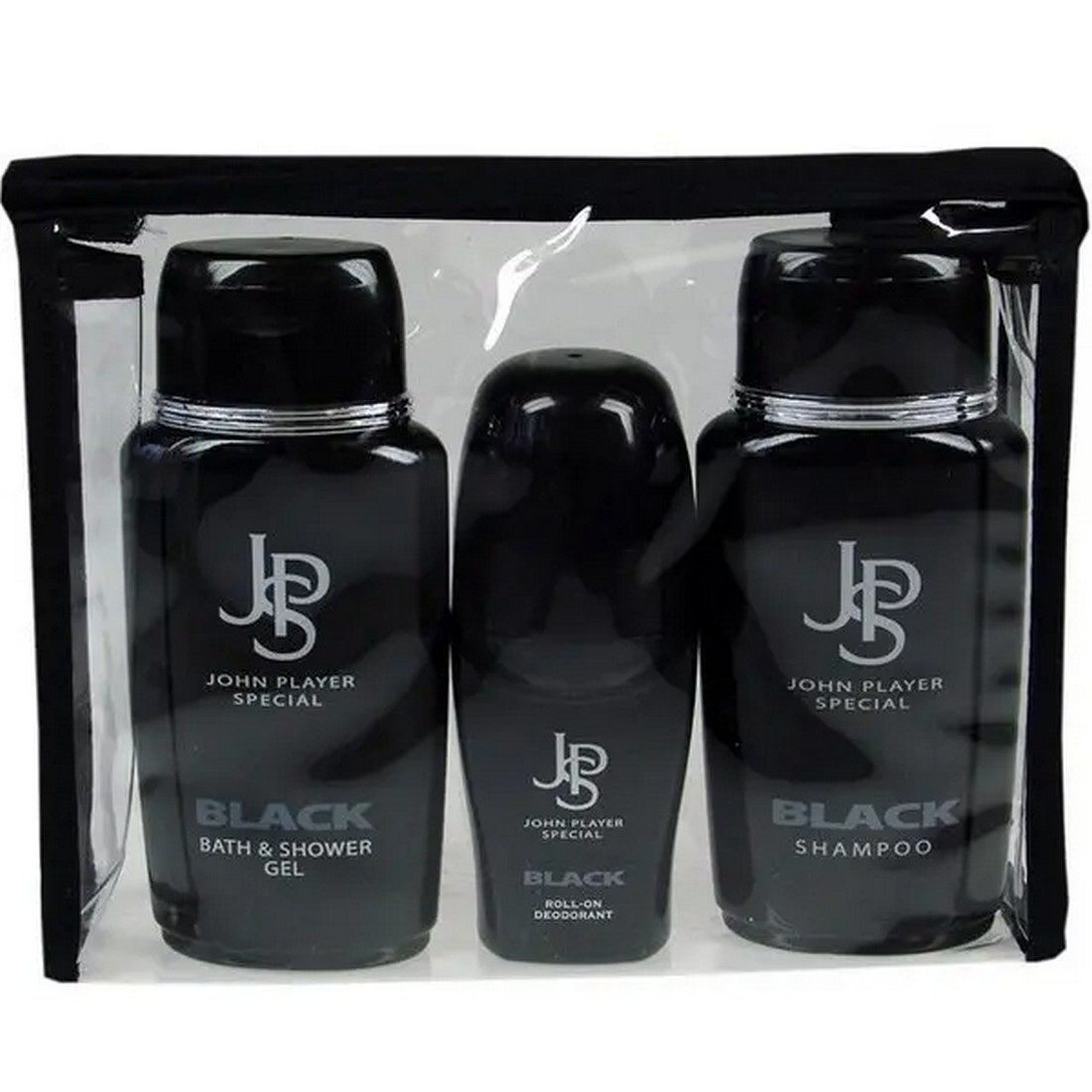 John Player Special Körperpflegemittel Black Mini Travel-Set Lotion 150ml Duschgel 150ml Deo 50ml