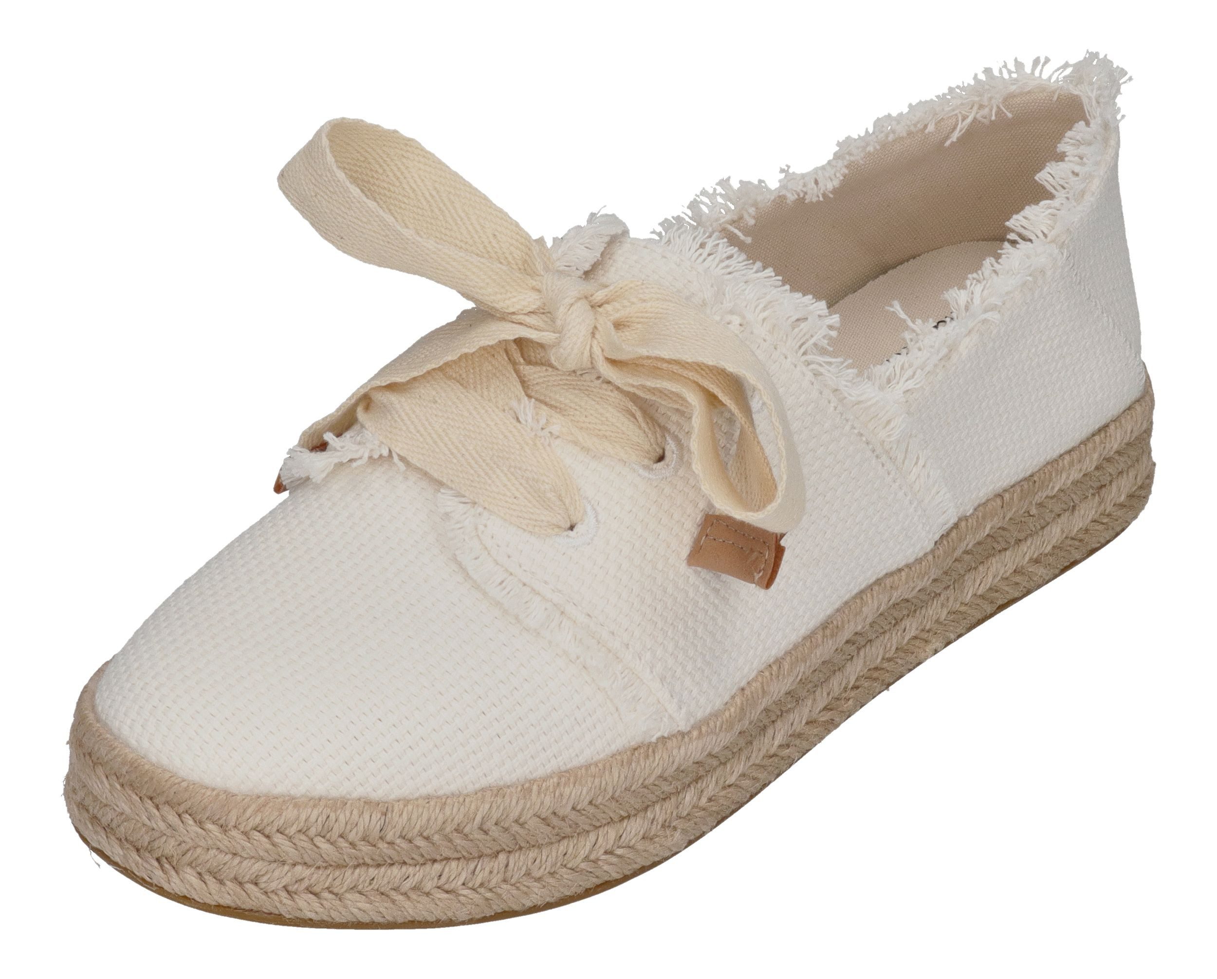 TOMS CAROLINA LACE UP Espadrille White günstig online kaufen
