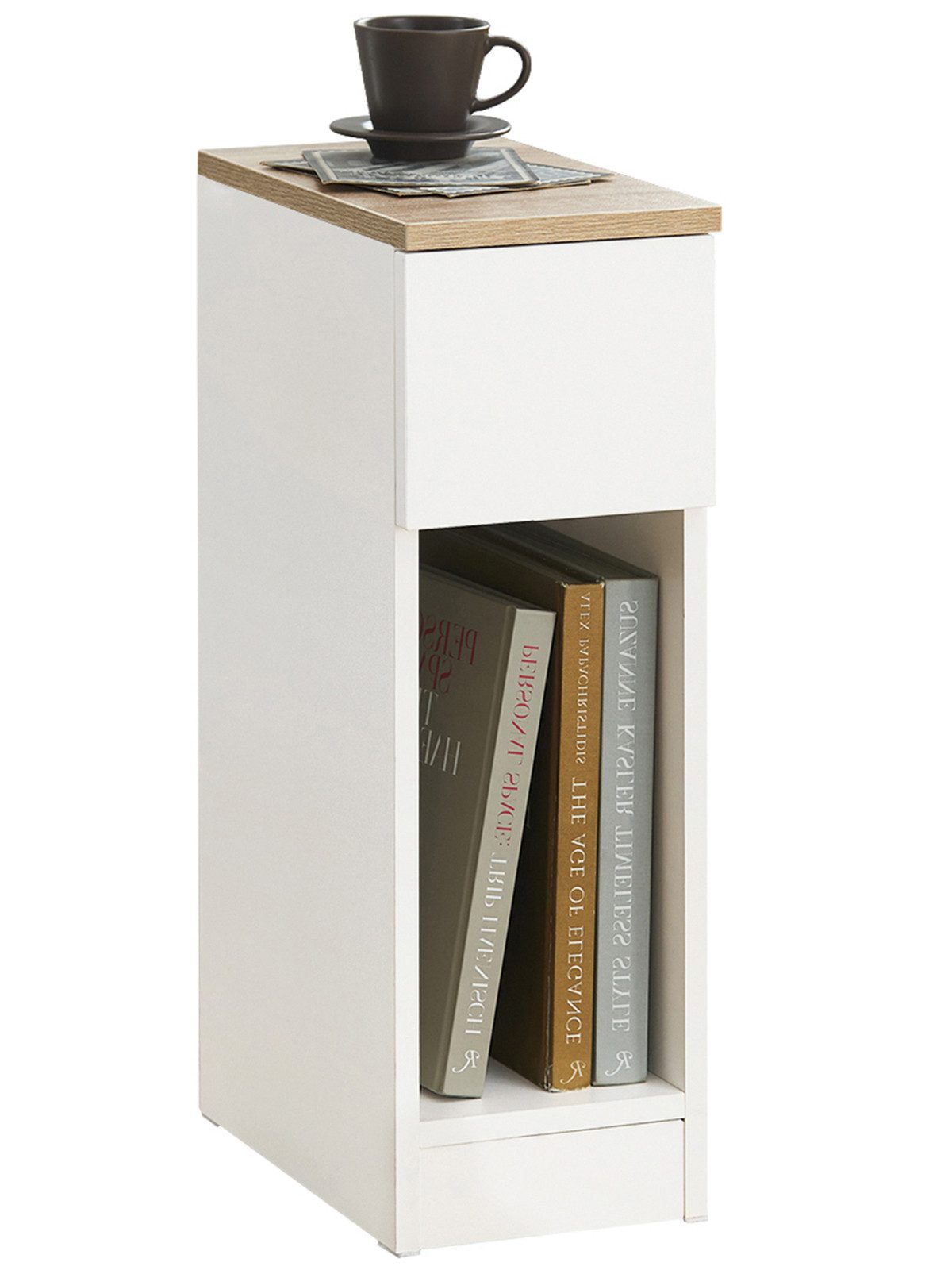 SoBuy Nachttisch FBT111, Beistelltisch mit Schublade und Ablage, Nightstand günstig online kaufen