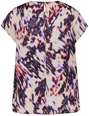 Taifun Kurzarmbluse Feines Blusenshirt mit Allover-Print