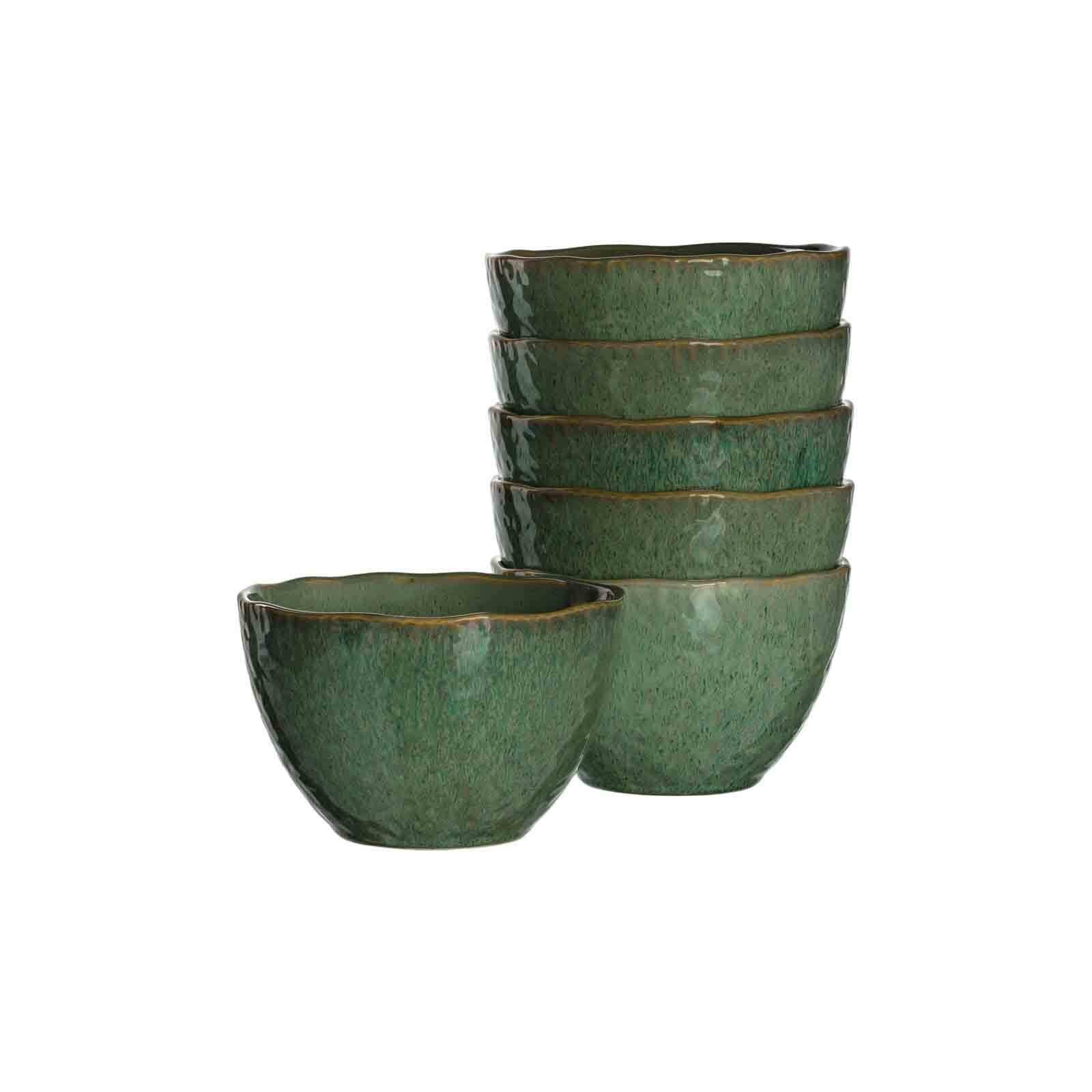 15,3 Keramikschale, Set, 6-tlg) Grün (6x Matera Keramik, 6er Keramikschalen ø LEONARDO Schale cm