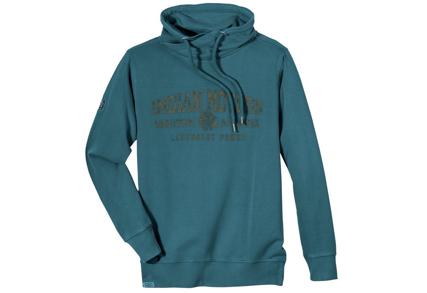 redfield Sweater Redfield modisches Used Sweatshirt Übergröße petrol
