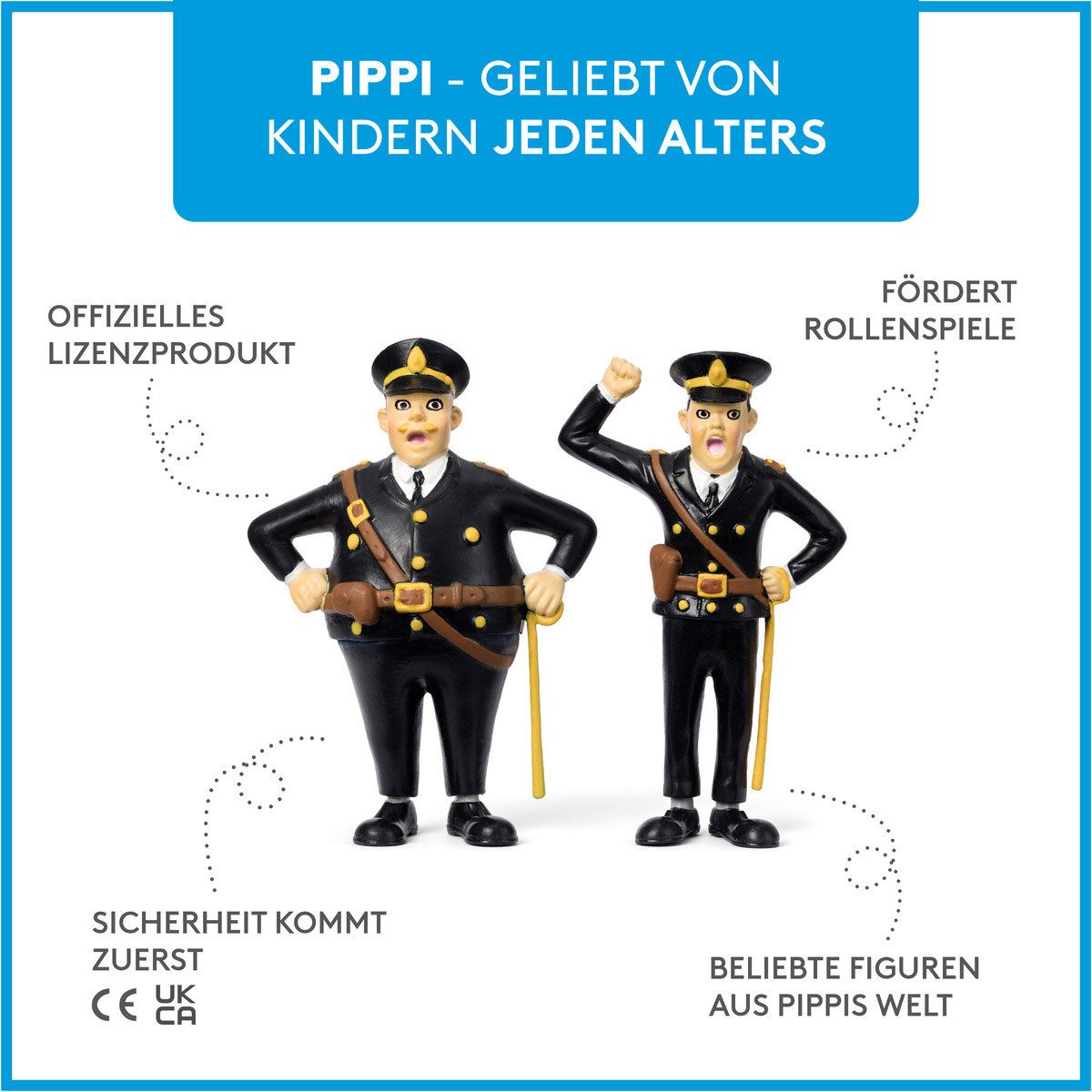 Pippi Langstrumpf Puppenhausmöbel Kling & Klang Figurenset Mädchen (2tlg) – Bild 5 von 5