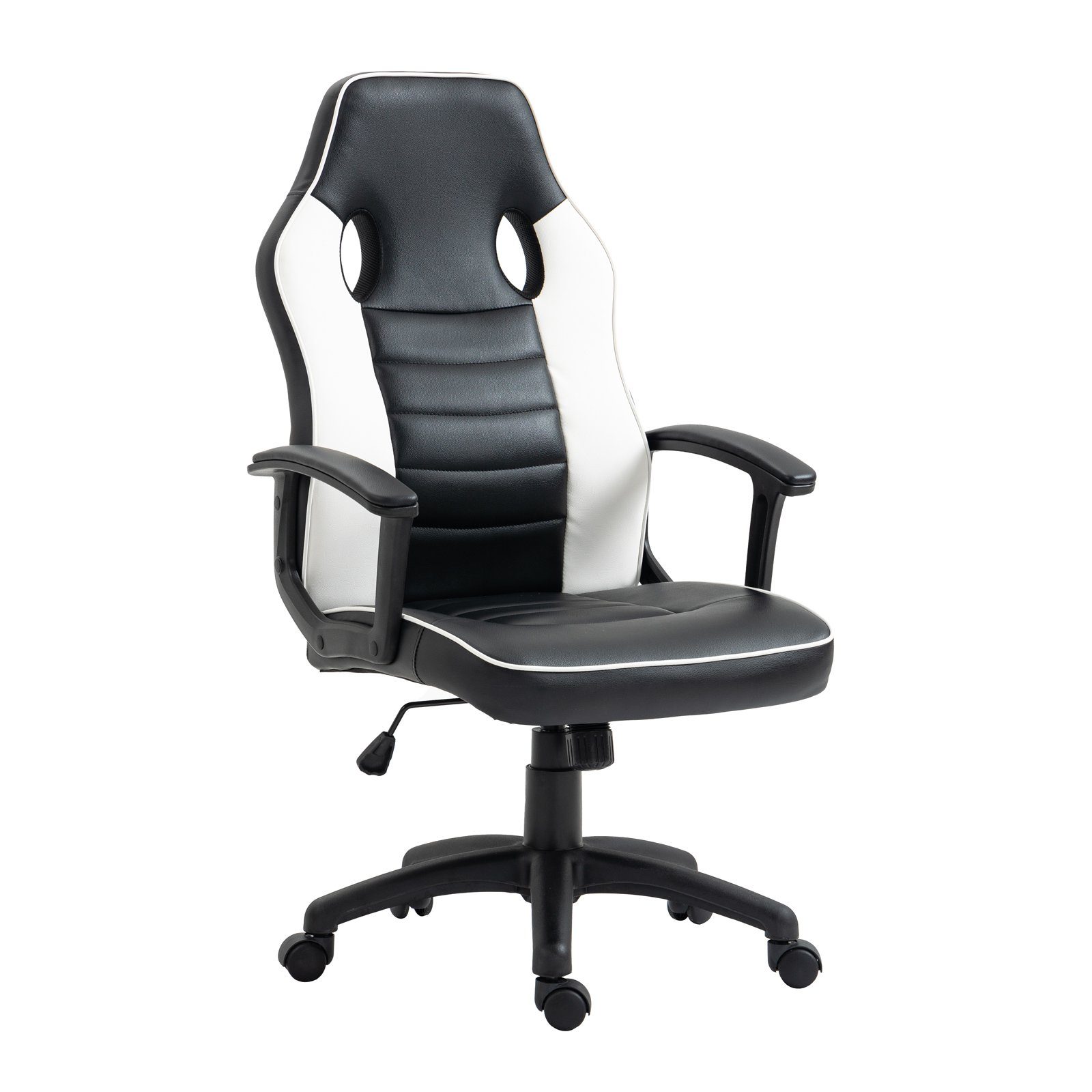 SVITA Gaming-Stuhl Gaming-Stuhl Kinder, Höhenverstellbar Schwarz/Weiß | Stühle