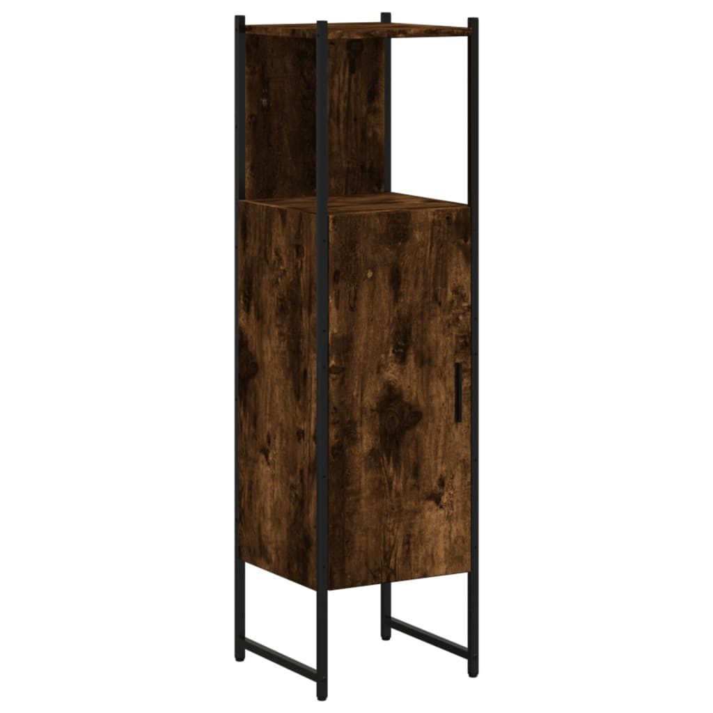 vidaXL Badezimmerspiegelschrank Badschrank Räuchereiche 33x33x120,5 cm günstig online kaufen