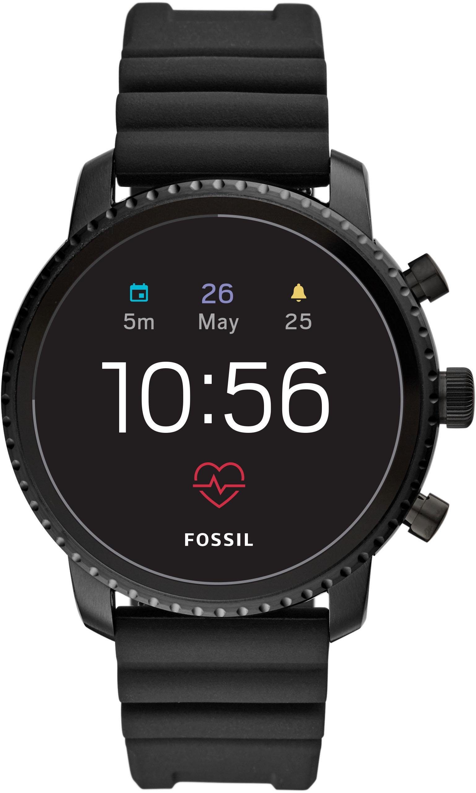 Fossil Smartwatches Q EXPLORIST HR, FTW4018 Smartwatch (mit individuell einstellbarem