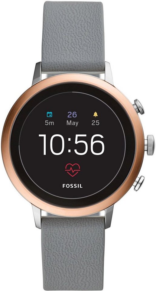 Fossil Smartwatches Q VENTURE HR, FTW6016 Smartwatch (mit individuell einstellbarem Zifferblatt
