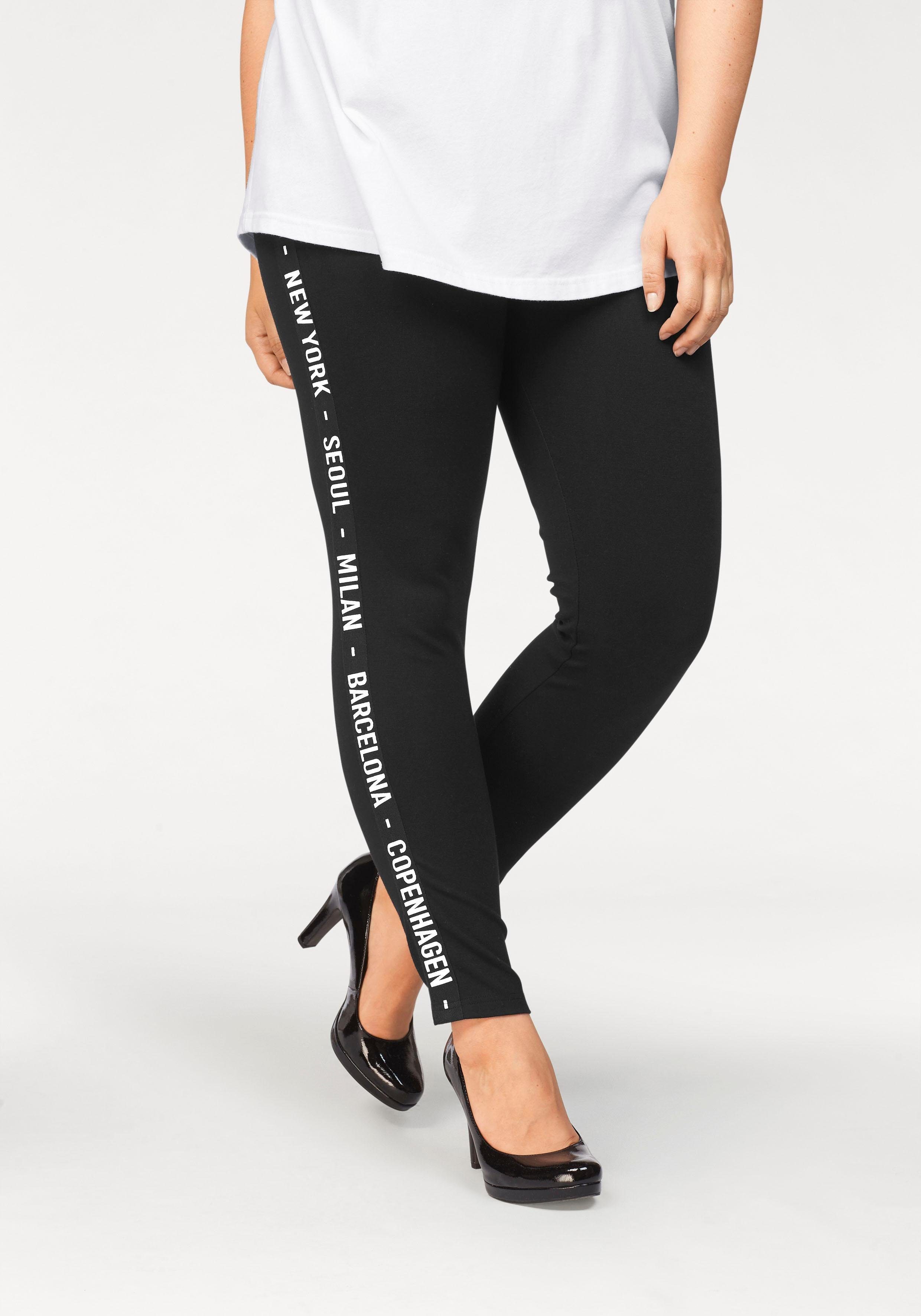 Zizzi Leggings, Bund mit innenliegendem Gummizug online ...