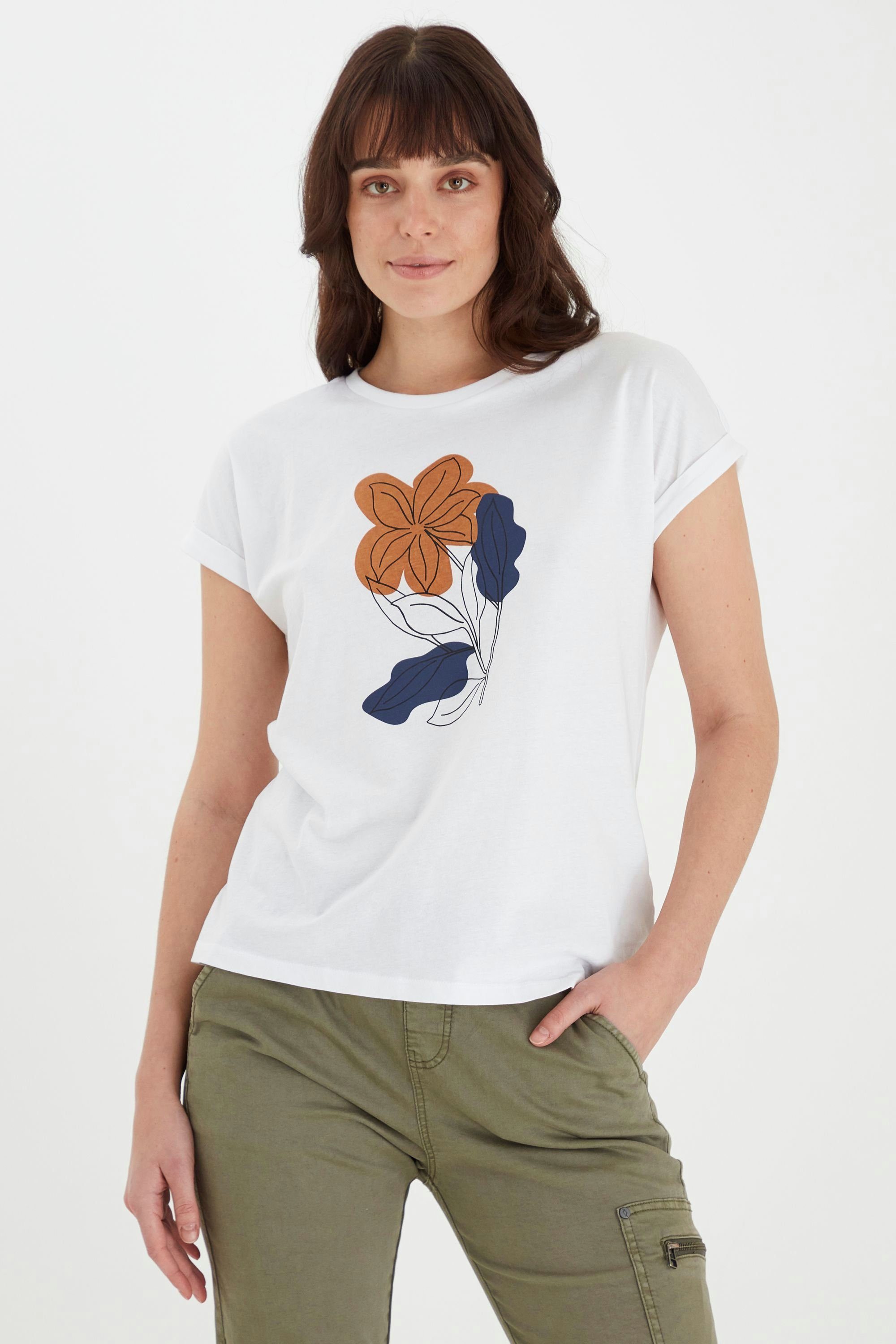 Damen Shirts fransa T-Shirt FRVEART 1 T-shirt - 20609011 T-Shirt mit Print