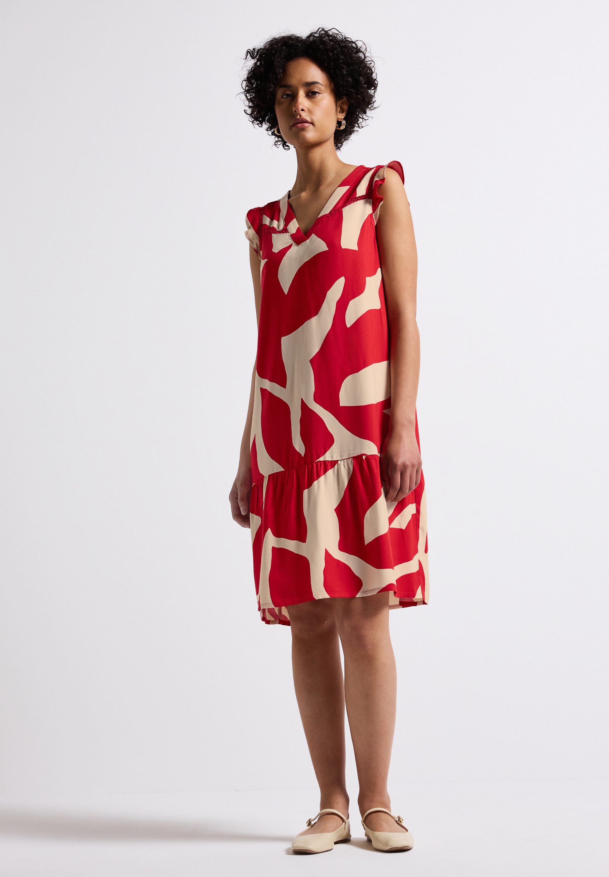 STREET ONE Tunikakleid mit Volant am Saum