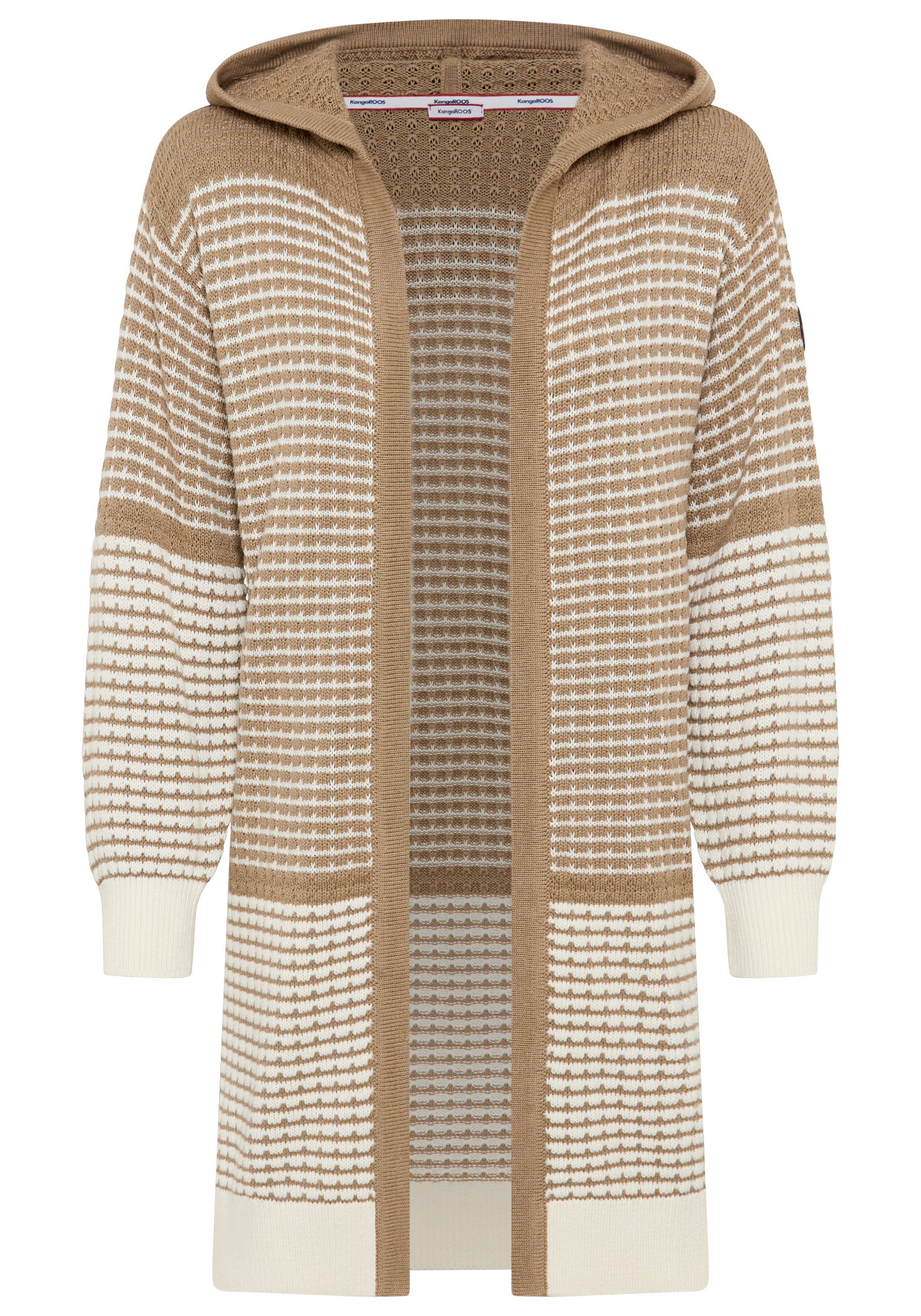 Kapuzenstrickjacke