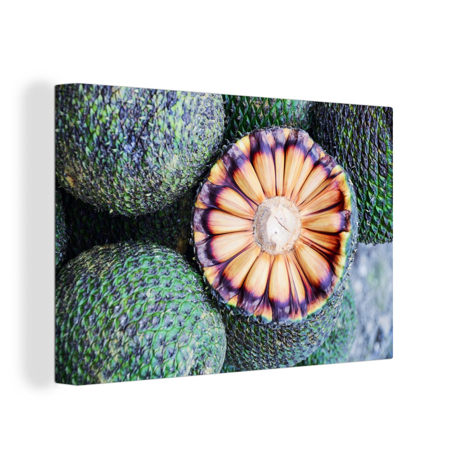 OneMillionCanvasses® Leinwandbild Fotodruck brasilianische Früchte, (1 St), Wandbild Leinwandbilder, Aufhängefertig, Wanddeko, 30x20 cm