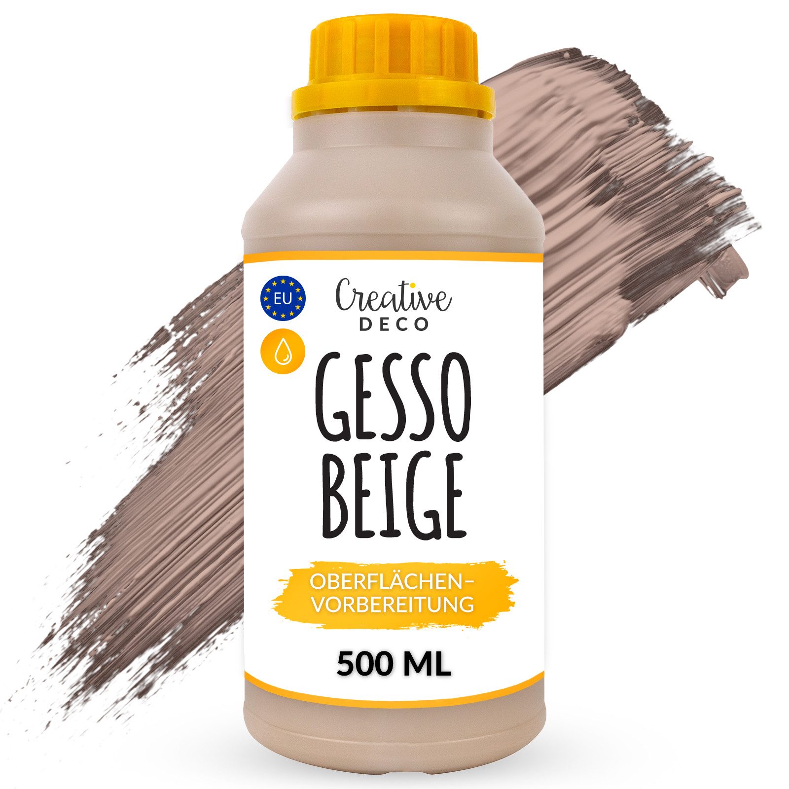 Grundierfarbe Professionell Gesso 1L Perfekte Grundierung für Malerei