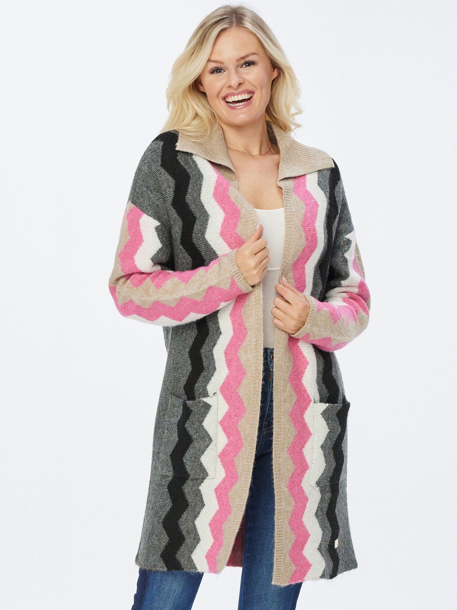 Georg Stiels Cardigan Strick-Mantel figurumspielend mit günstig online kaufen
