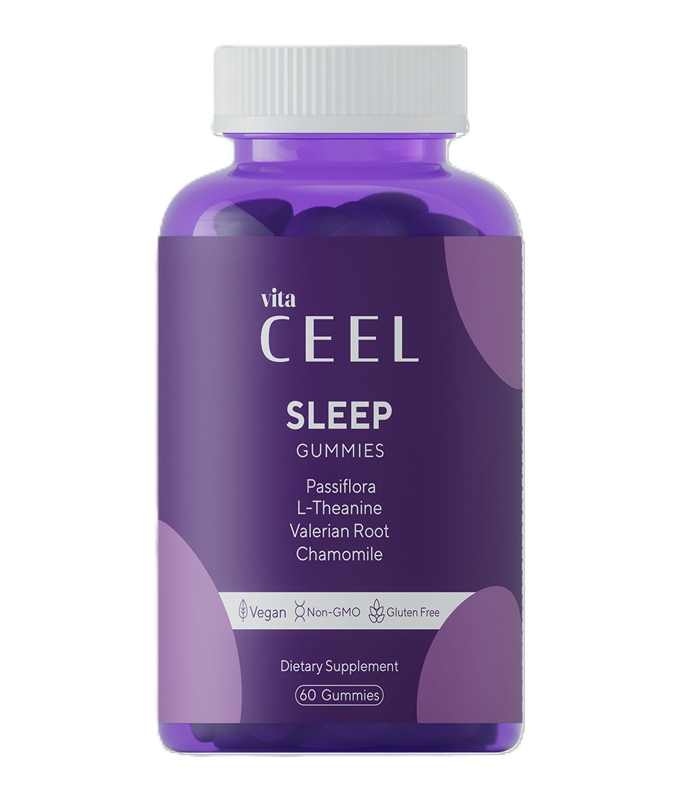 VİTA CEEL Sleep Vitamine – Kautabletten für entspannte Abendroutine, Vegane 60 Kapseln, 60 St., 240 g, Melatonin – sanfte Begleitung für die Abendroutine