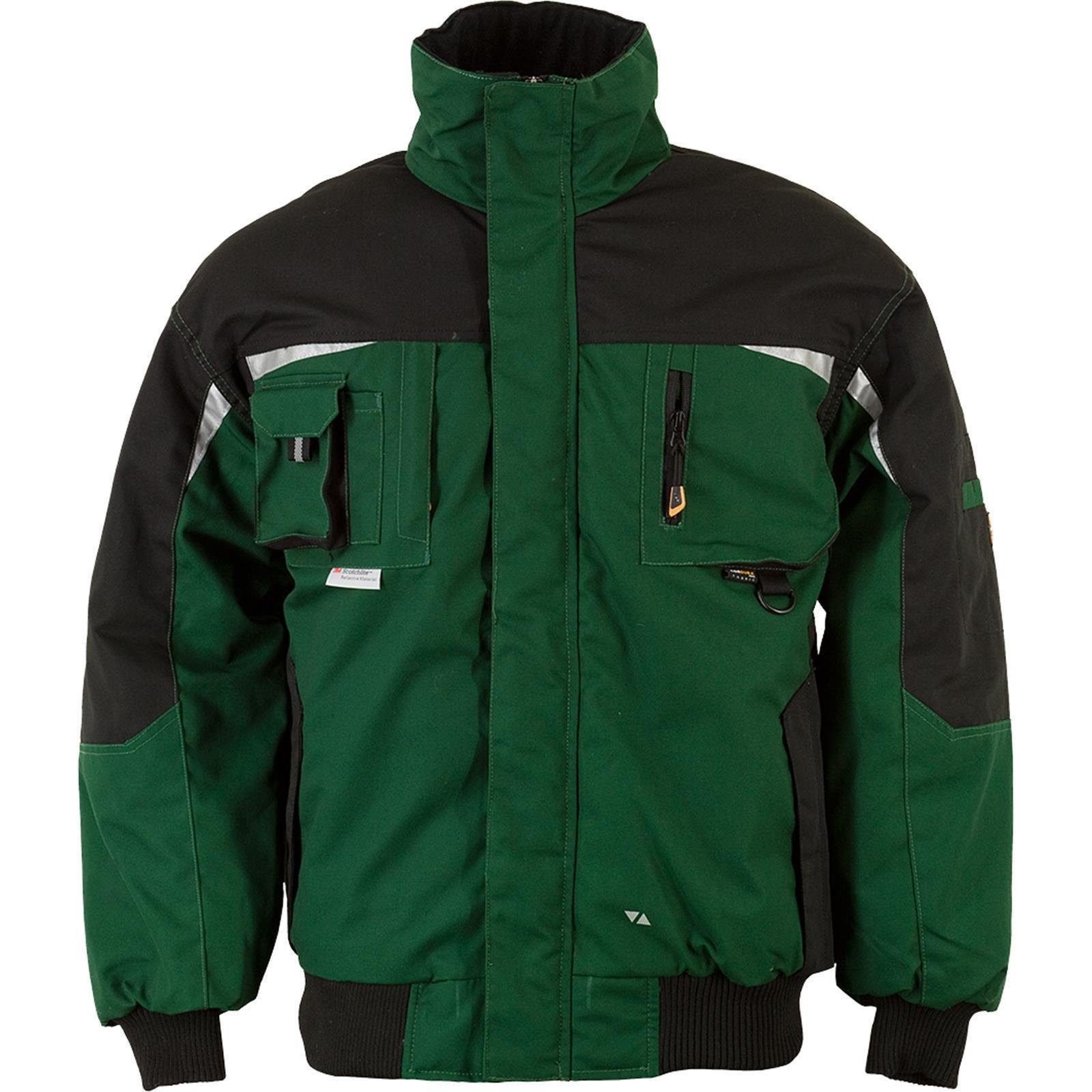 Terrax Workwear Pilotenjacke TTJ-Revolution-Pilotenjacke grün/schwarz