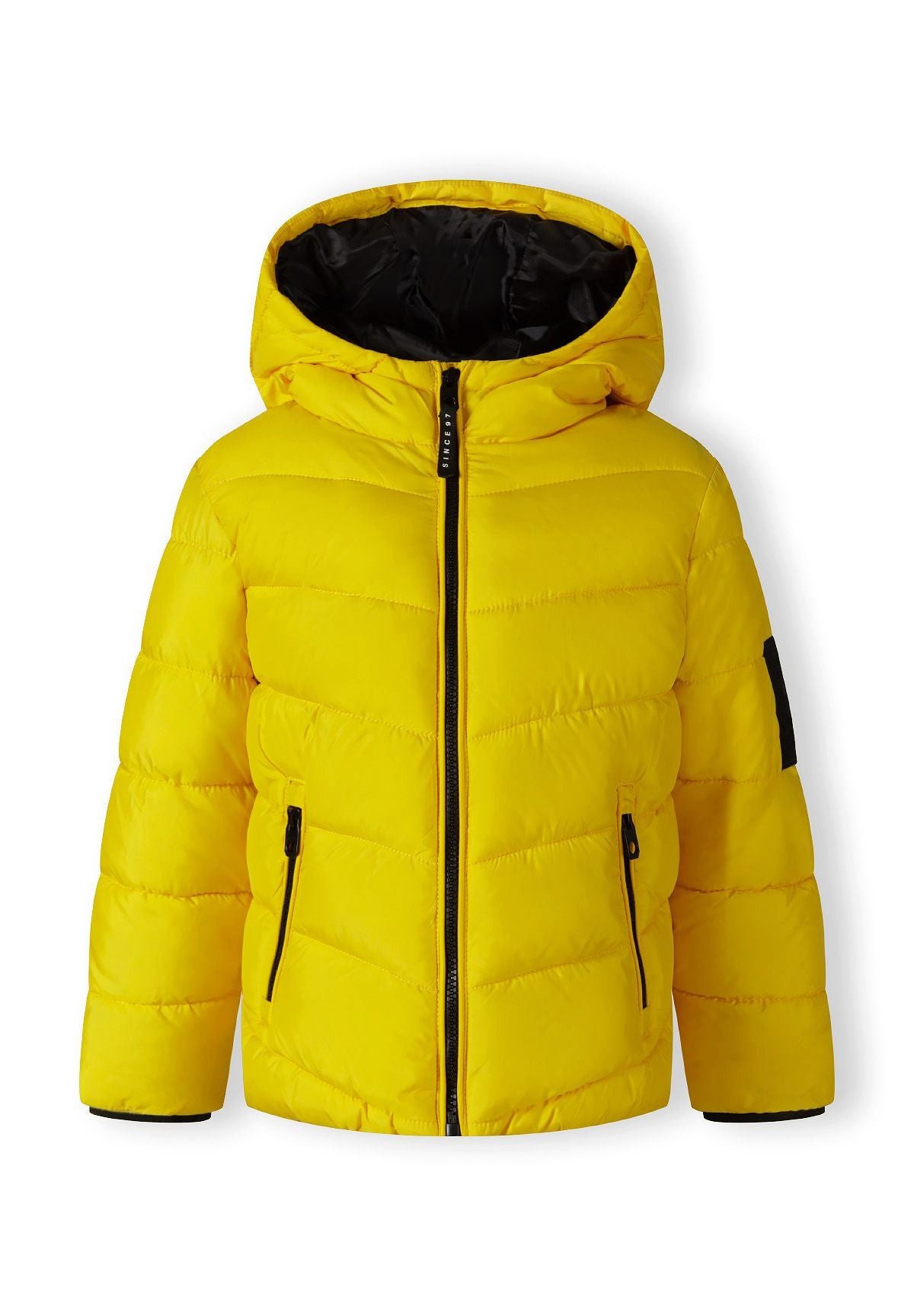 MINOTI Winterjacke für Jungen, Pufferjacke mit Kapuze, wattiert mit V-Steppung