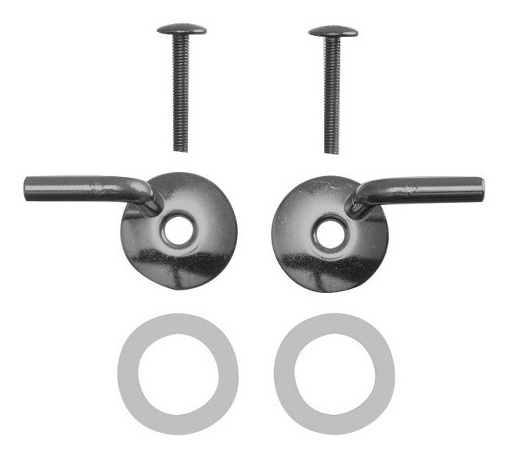 Duravit WC-Deckel-Scharnier Ersatzteile, Scharnierpaar für Sitz Architec / Starck 3 ohne Softclose - Chrom