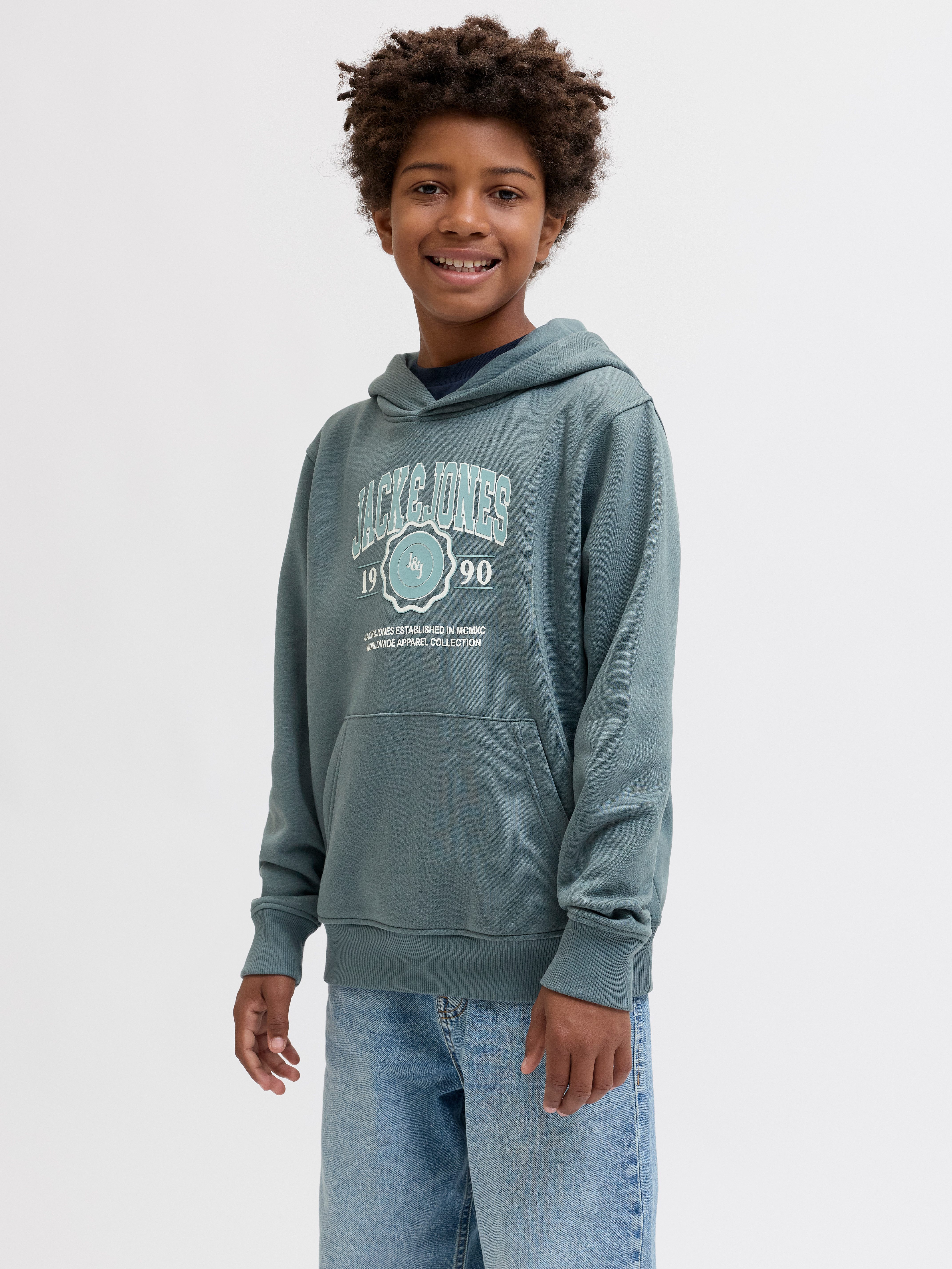Jack & Jones Junior Kapuzensweatshirt JJMAKO SWEAT HOOD JNR