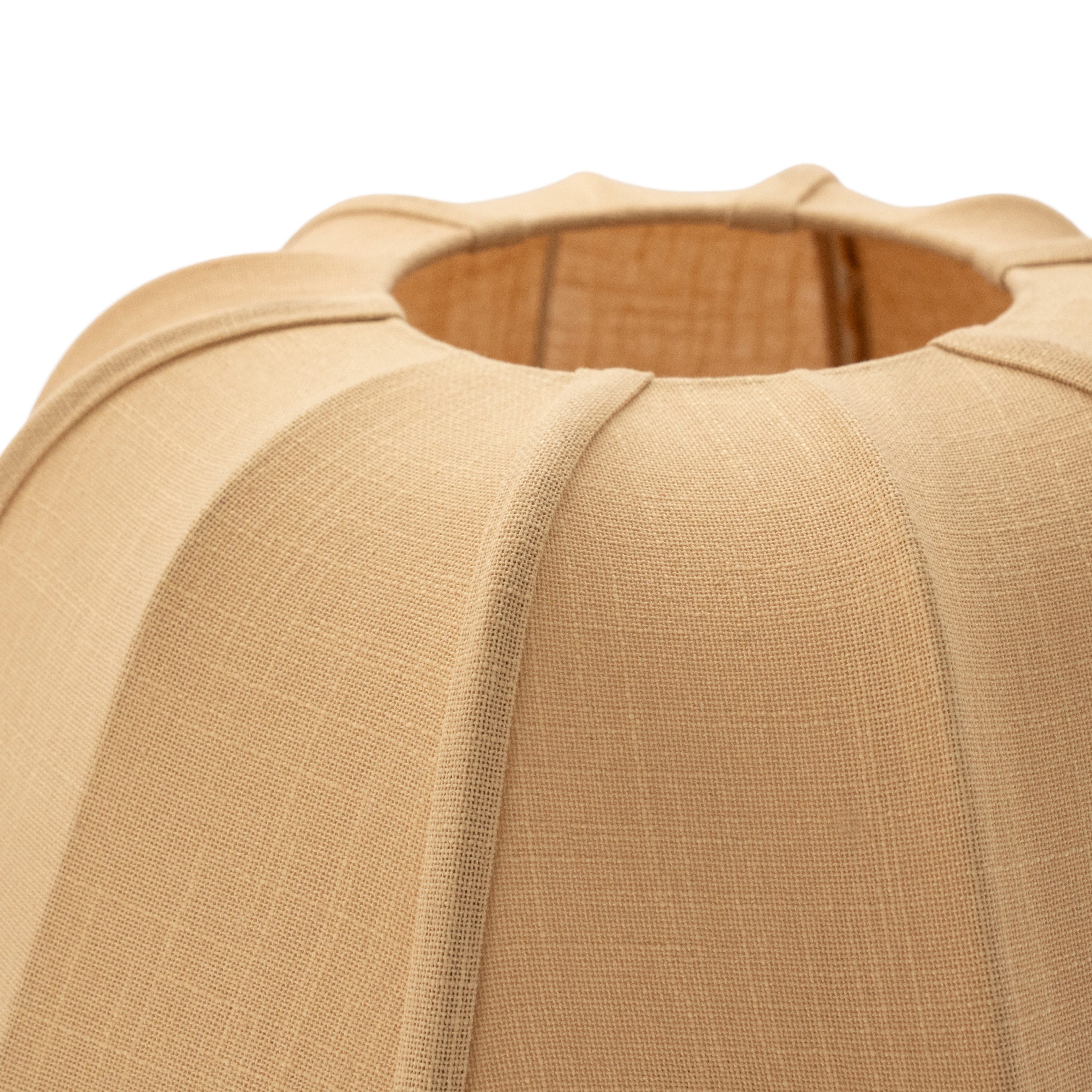 leven! Annekathrin Storkebaum Stehlampe moderne Stehleuchte „Luma“ Stofflampe in Braun Beige & Grün, E27 - 3 stilvolle Farben: Braun, Beige und Grün