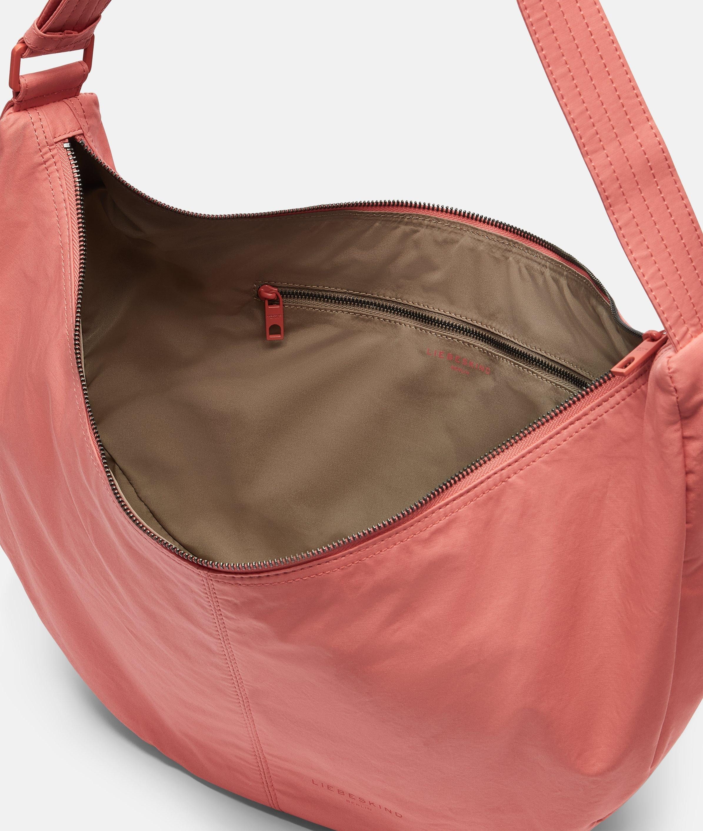 Liebeskind Berlin Schultertasche Nylon Moon Hobo M, Mittelgroße Hobo-Bag aus Nylon
