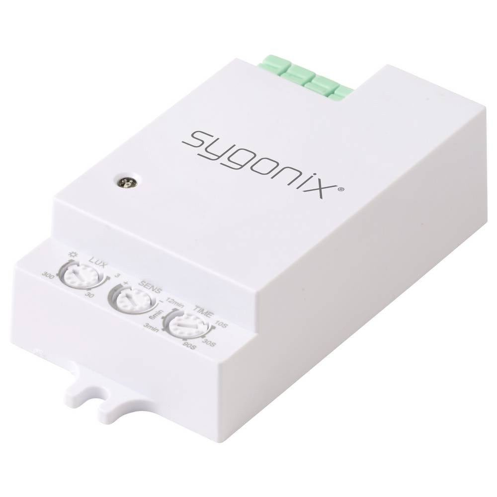 Sygonix Bewegungsmelder SY-6879924 Decke, Wand Präsenzmelder 180 °, 360 ° Relais Weiß