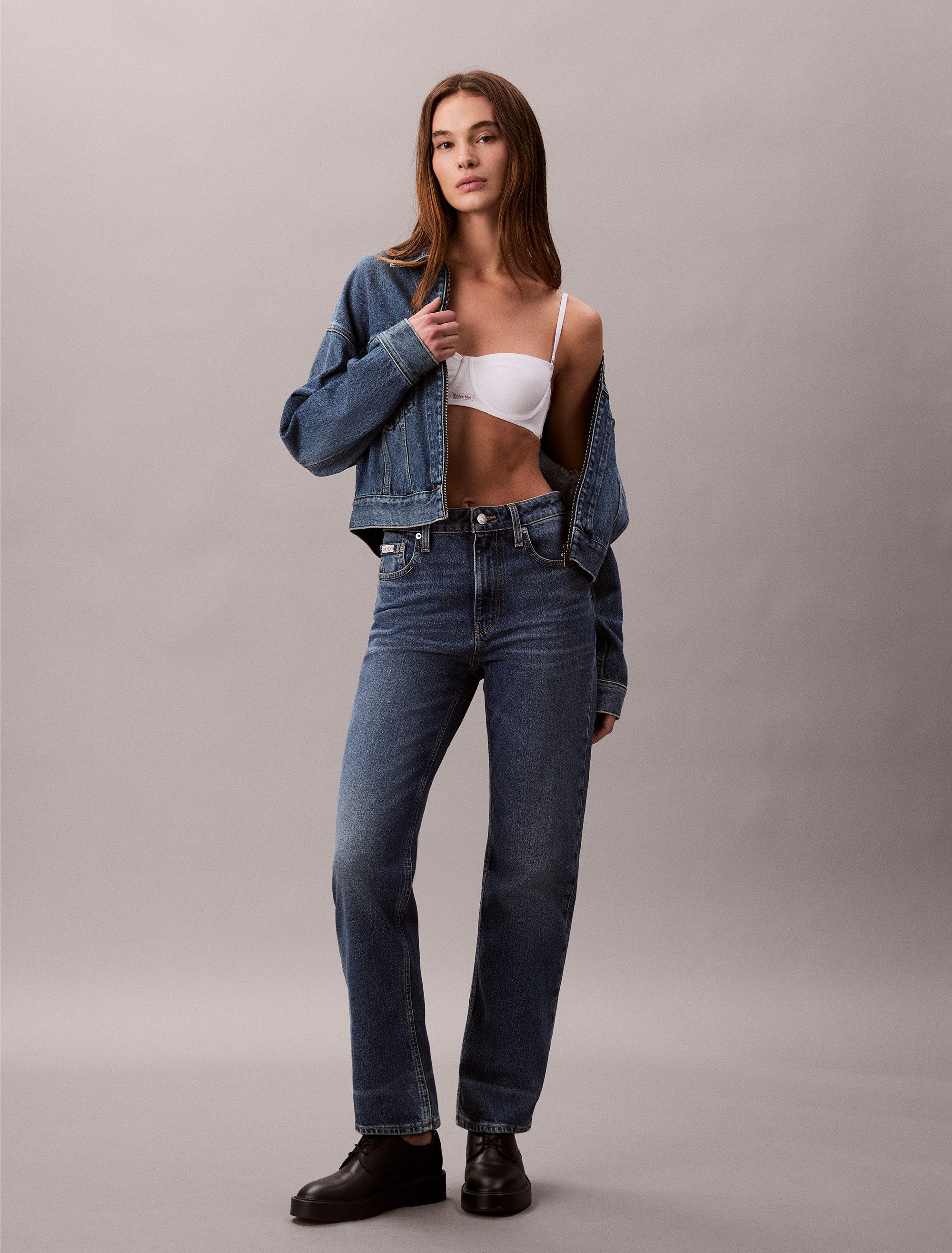 Calvin Klein Jeans Straight-Jeans Mit Gürtelschlaufen