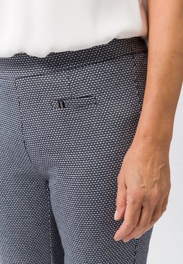FRANK WALDER Stoffhose mit modernem Minimal-Muster