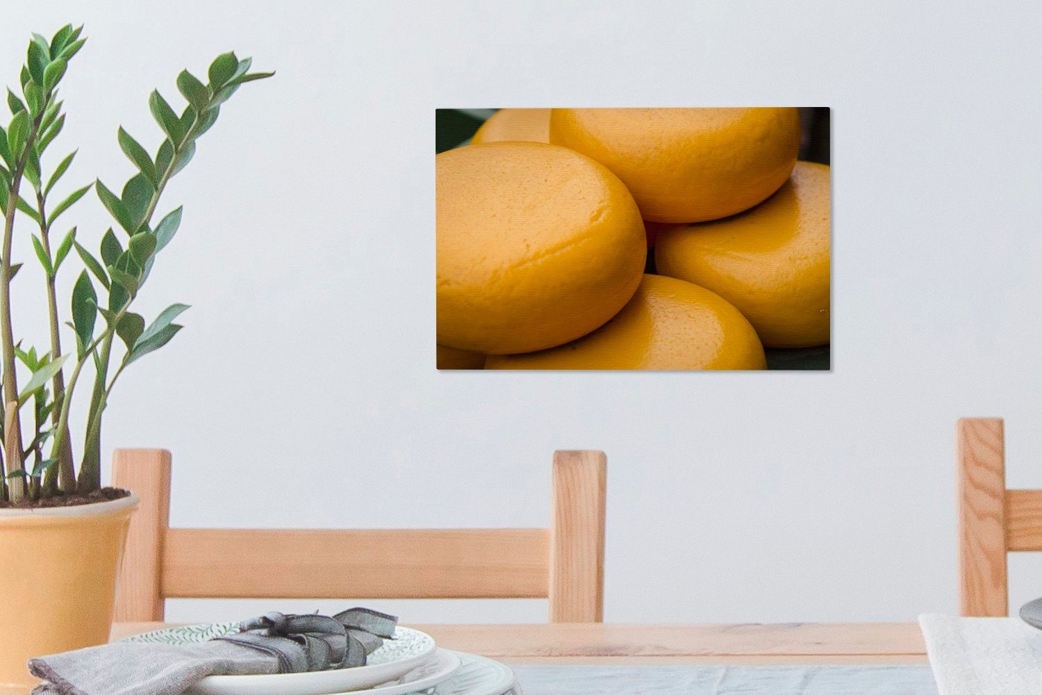 Gouda Aufhängefertig, (1 Niederlande, Leinwandbild Käse - Leinwandbilder, 30x20 Wandbild - Wanddeko, St), cm OneMillionCanvasses®