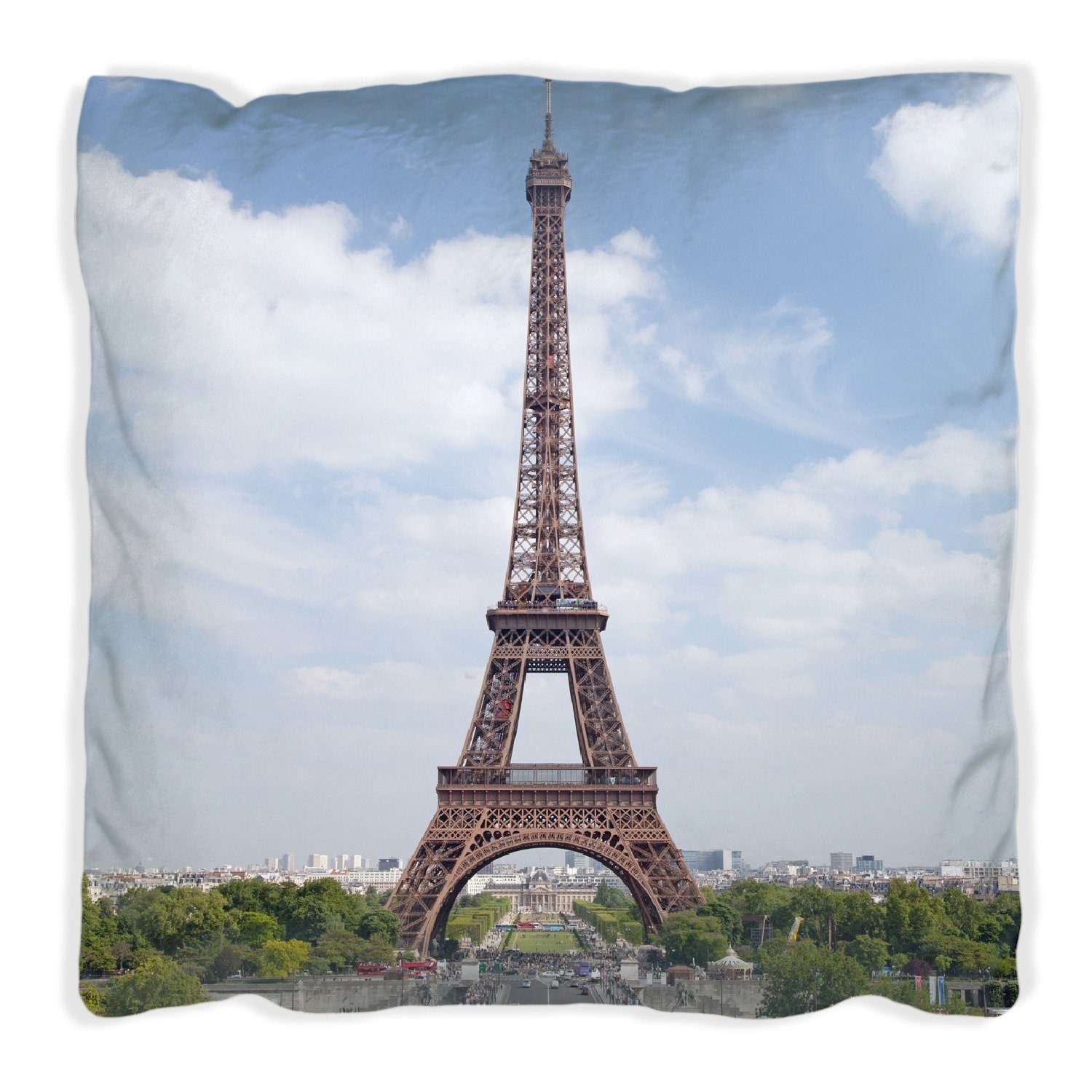 Wallario Dekokissen Eiffelturm in Paris, handgenäht