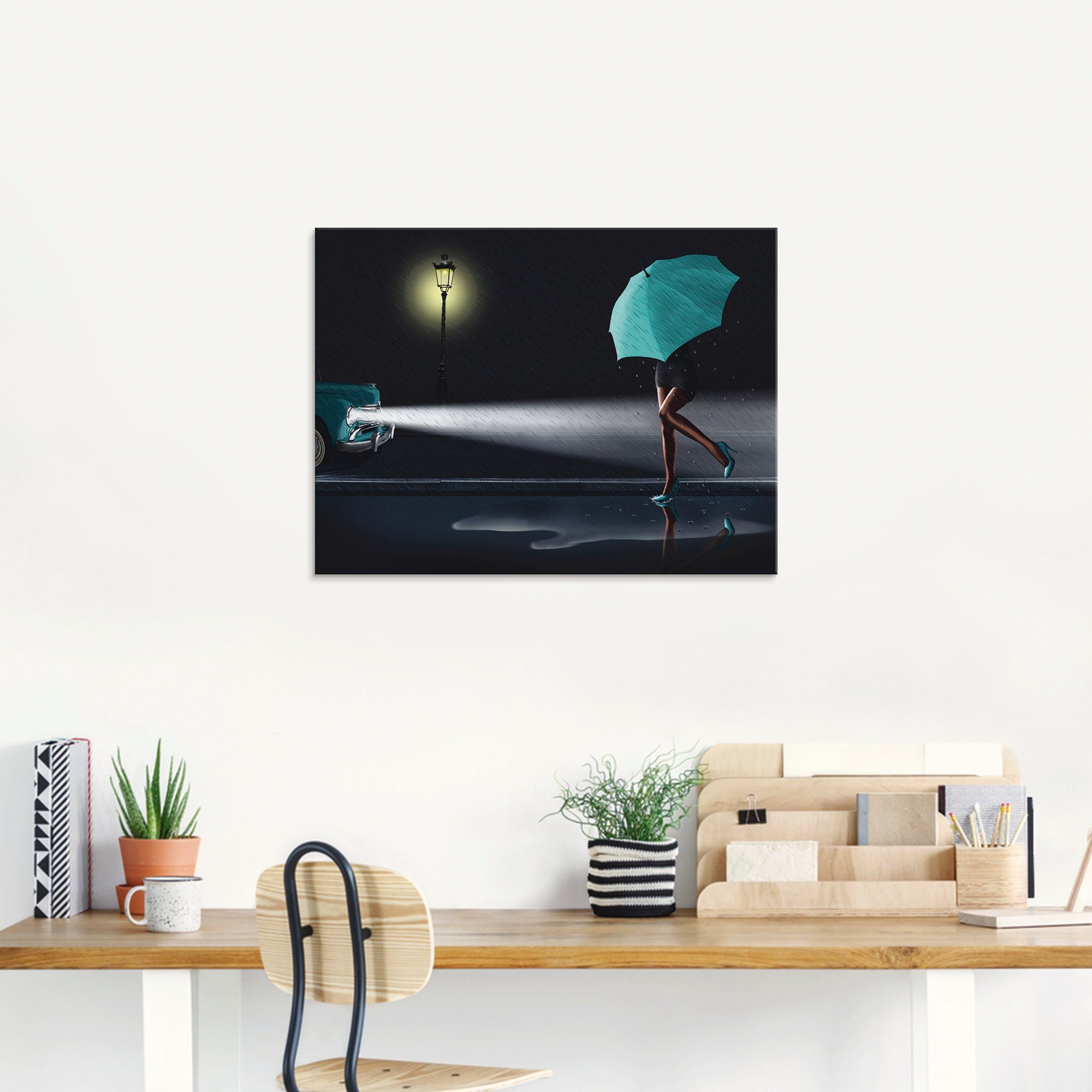 Artland Glasbild »Verregneter Tag 2«, Frau (1 Stück)-kaufen