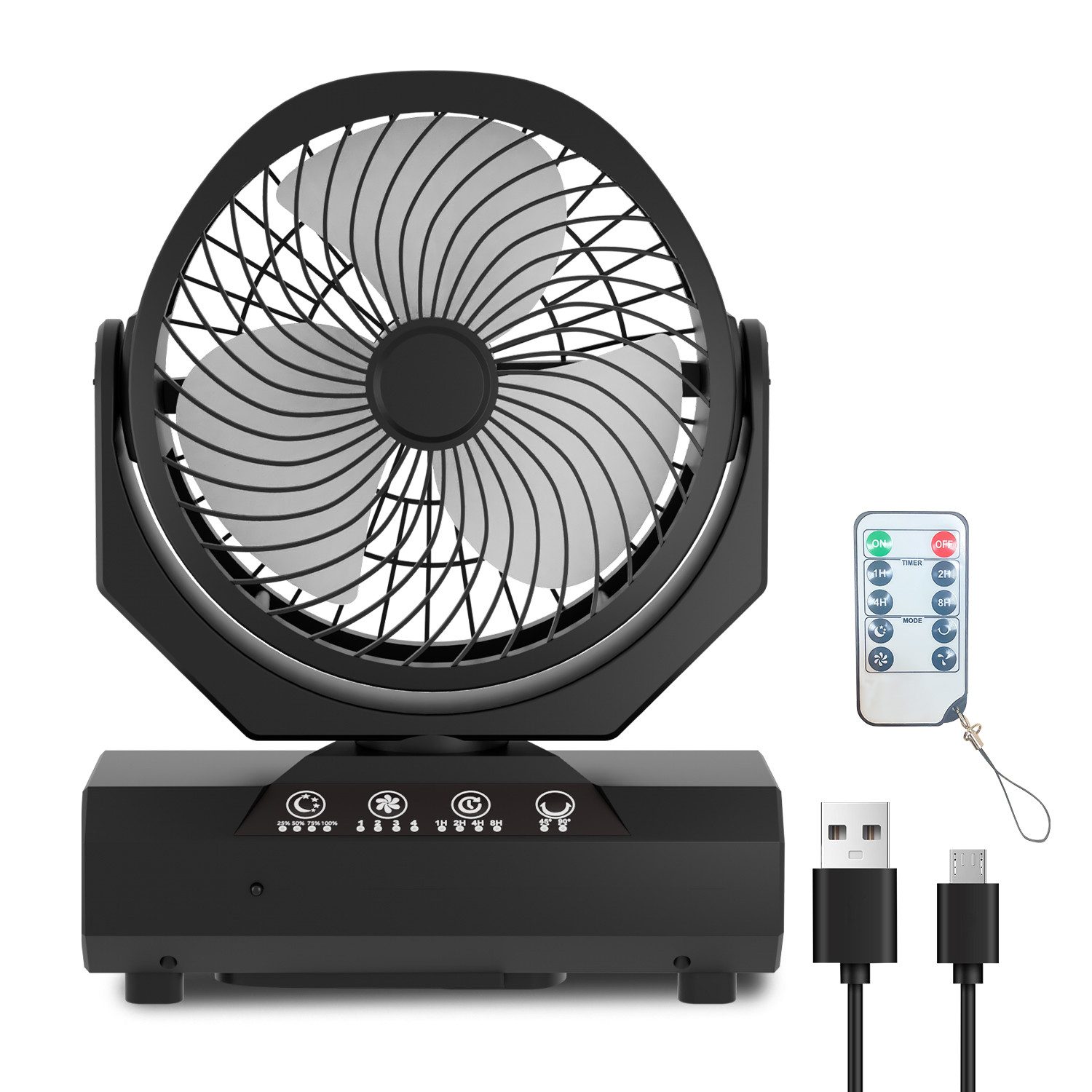 Clanmacy Standventilator 2in1 Camping Ventilator Multifunktionales günstig online kaufen