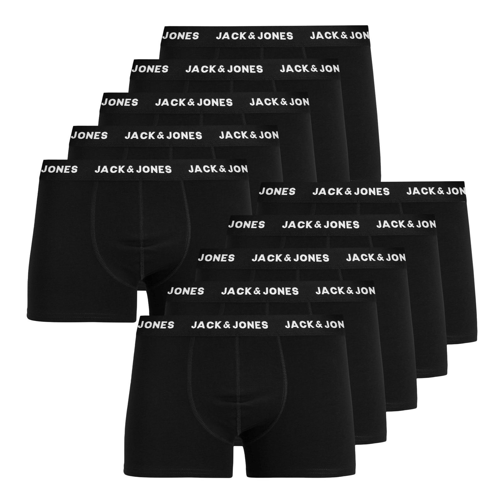 Jack & Jones Trunk 10er Pack JACK & JONES Trunks (10-St) mit umlaufendem Markenschriftzug am Bund