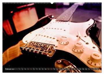 CALVENDO Wandkalender E-Gitarren - einfach cool (Premium, hochwertiger DIN A2 Wandkalender 2023, Kunstdruck in Hochglanz)