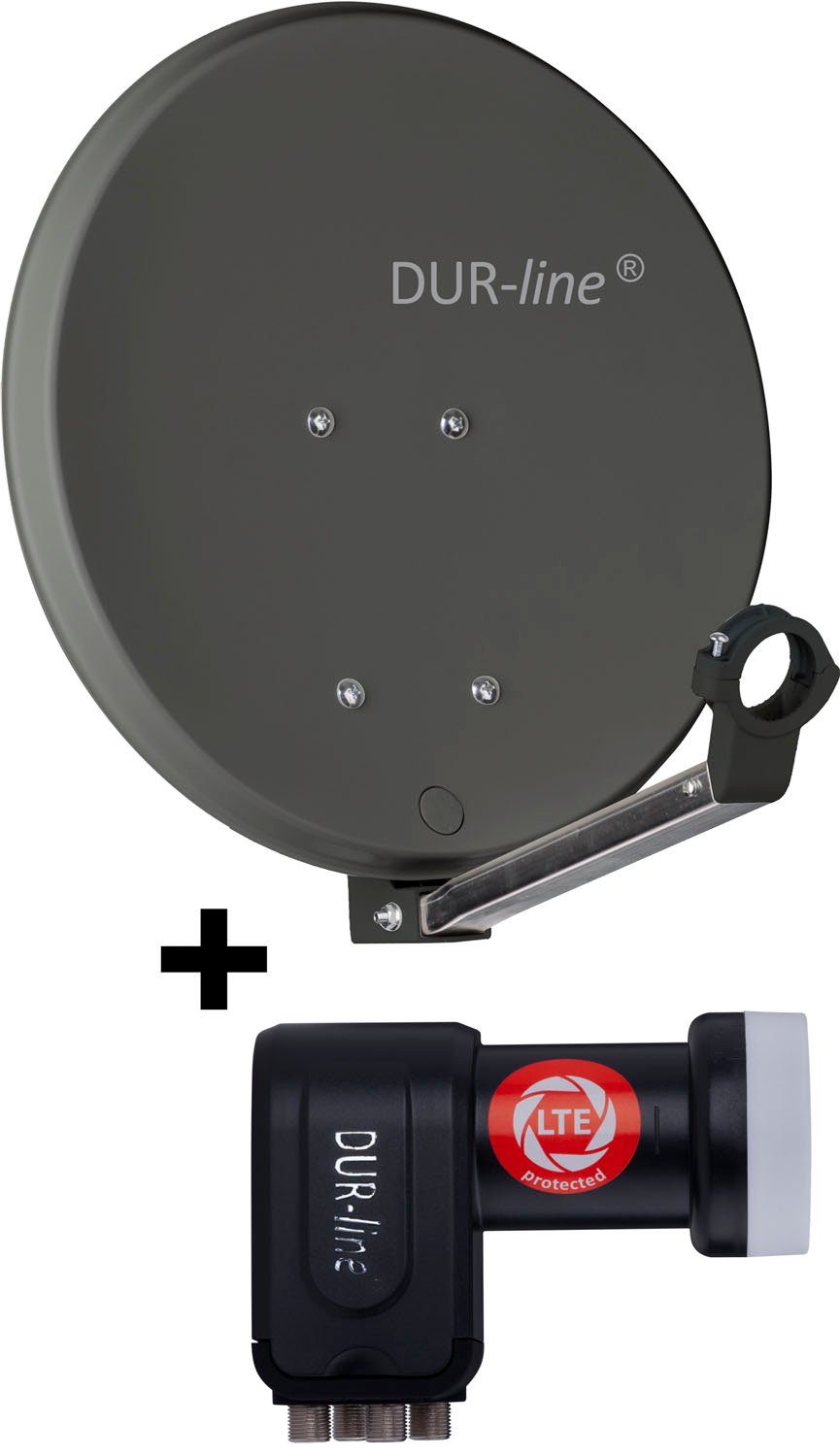 DUR-line DUR-line DSA 40 A + +Ultra Quad LNB - 4 Teilnehmer Set Sat-Spiegel
