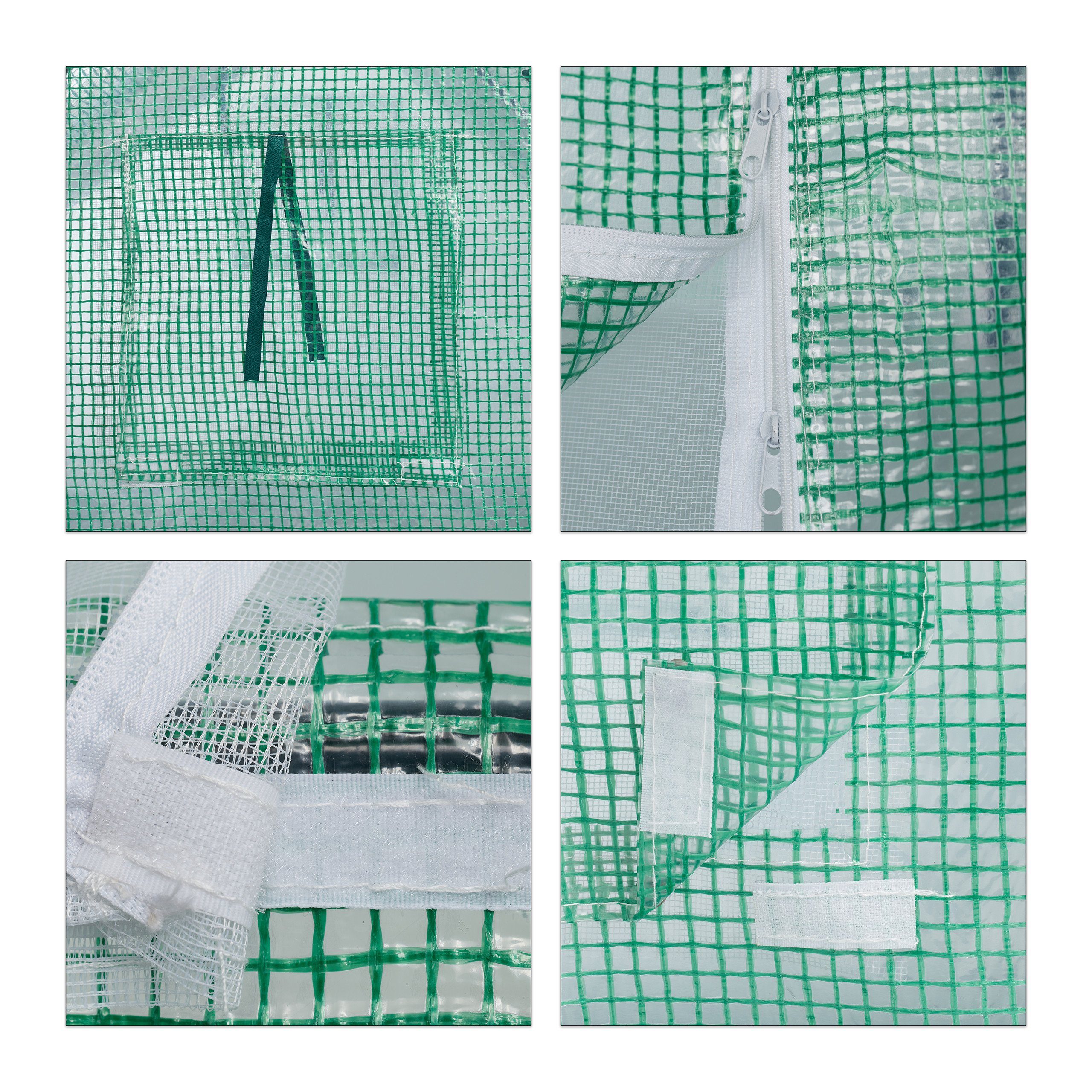 relaxdays Foliengewächshaus 110x180x150 cm