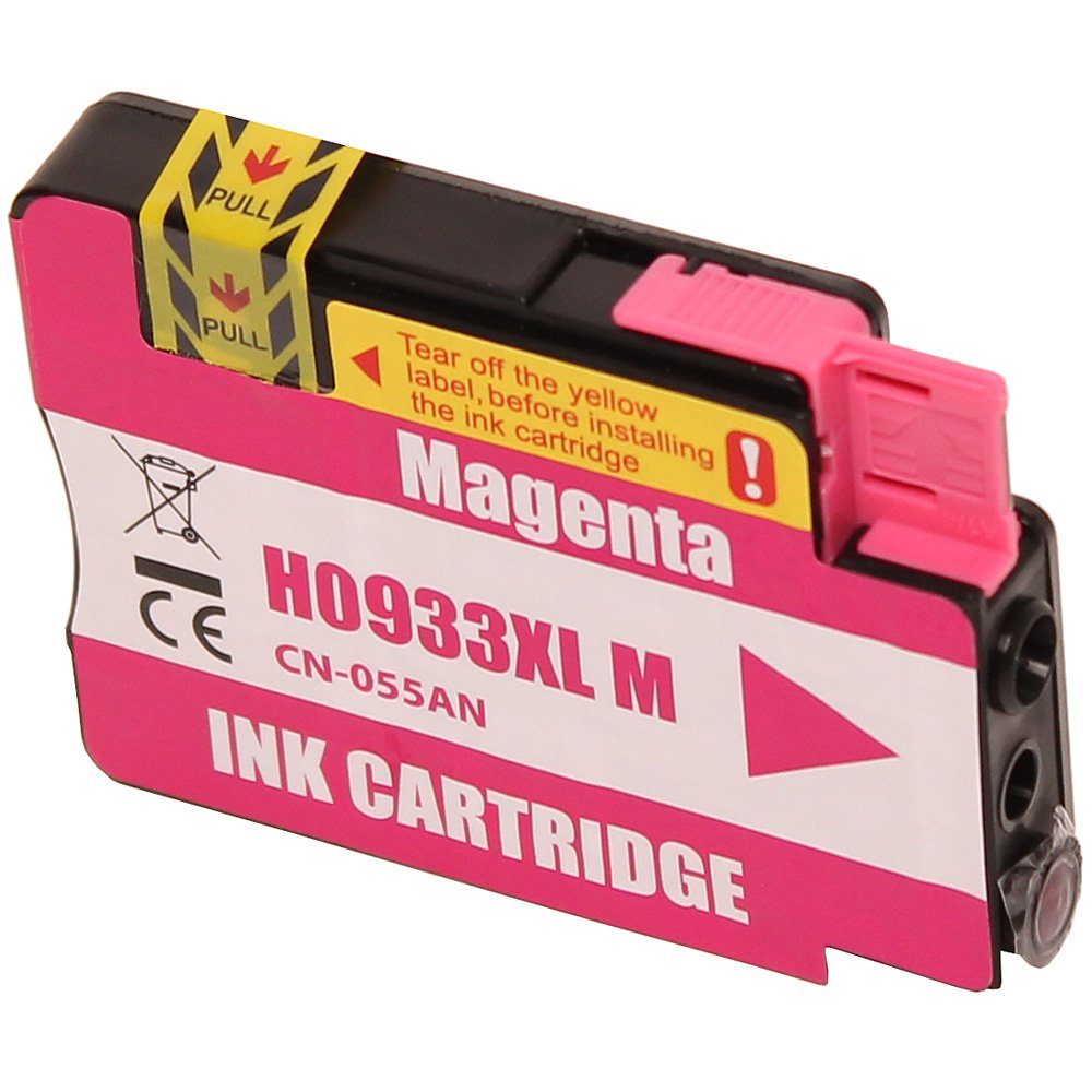ABC Tintenpatrone (Kompatible Druckerpatrone für HP 933XL Magenta OfficeJet 6100 6600, nter 6600 e-All-in-One 6700 Premium 7110 wide format 7510 WF 7610 7612)
