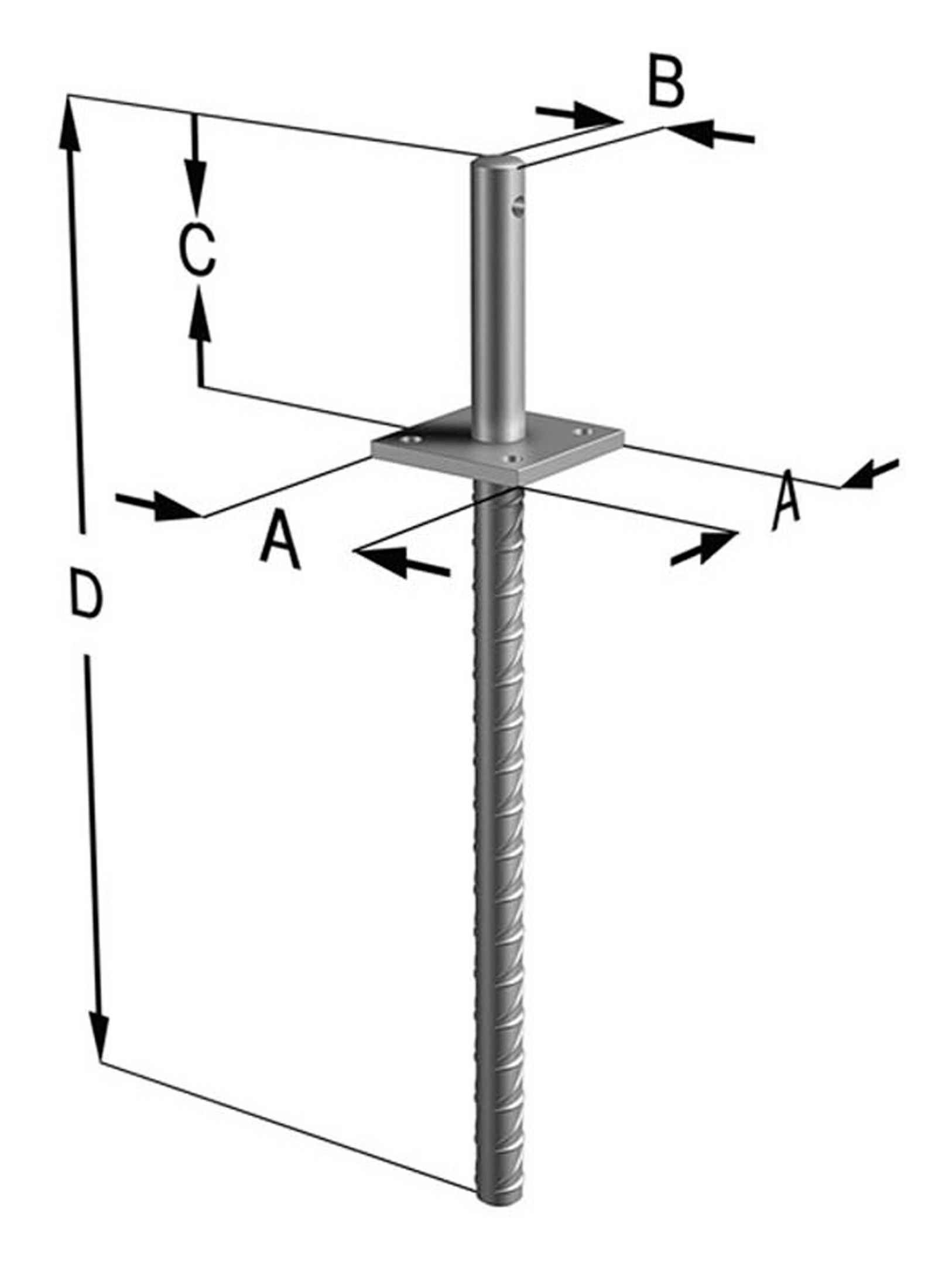 Simpson Strong-Tie® Почтовая база, Pfostenhalter PCR24/50G SST