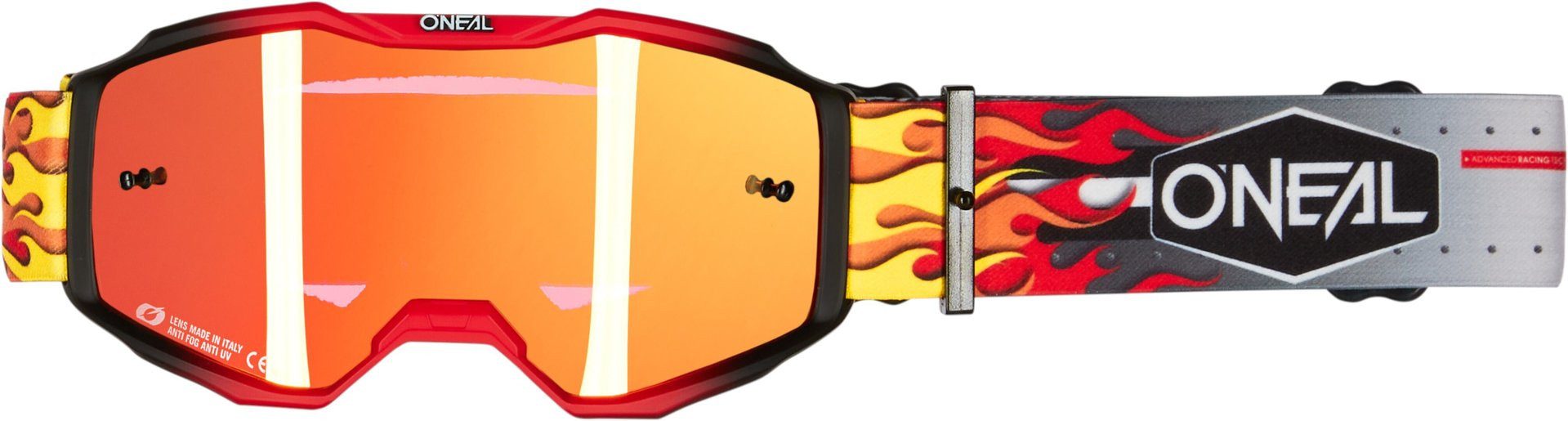 O’NEAL Motorradbrille B-10 HR Kinder Motocross Brille, Anti-Beschlag-Beschichtung,Mit Band,Kratzfest