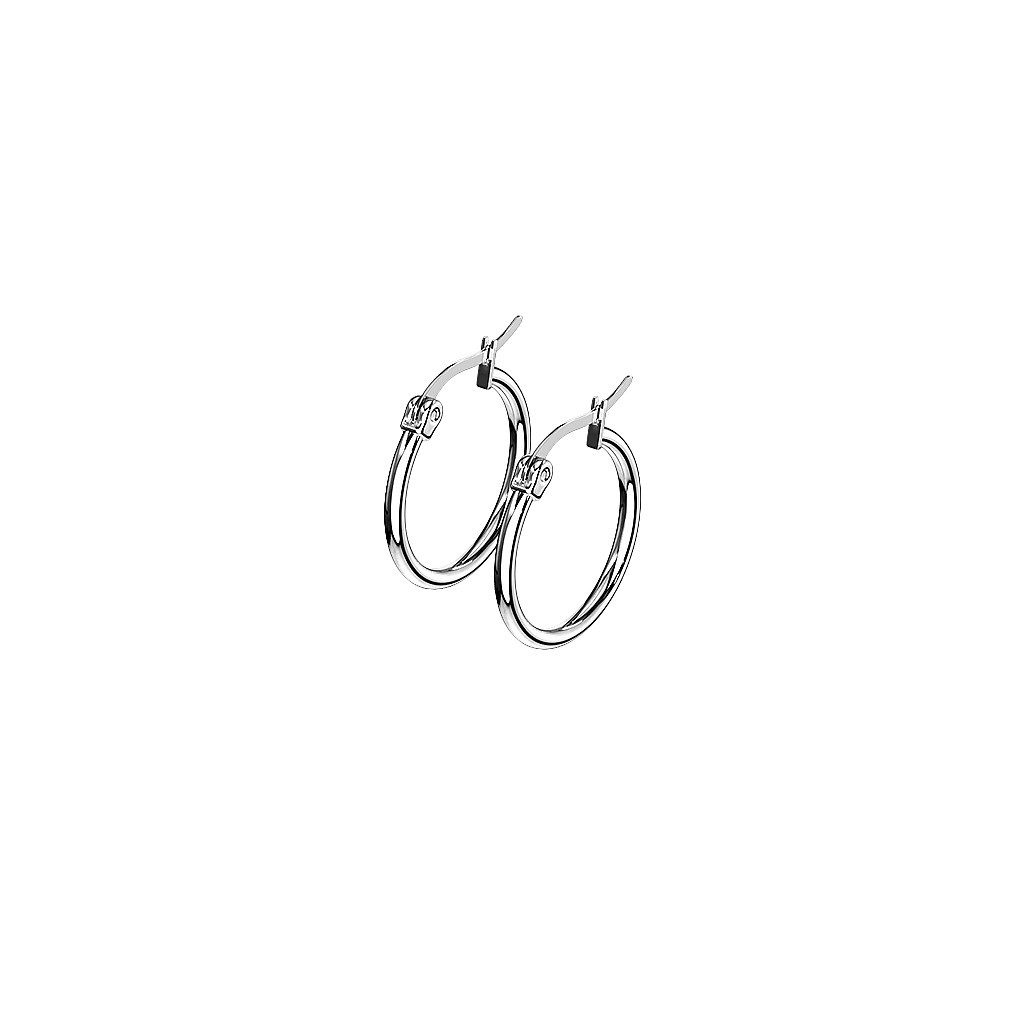 Paar Creolen Damen Ohrringe große Runde Creolen Elegante stilvolle Ohrhänger