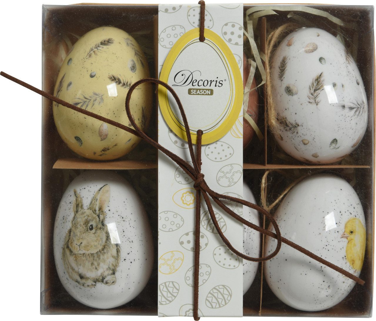 Kaemingk Osterfigur Kaemingk Deko Ei Ostern mit Jutehänger Polyresin