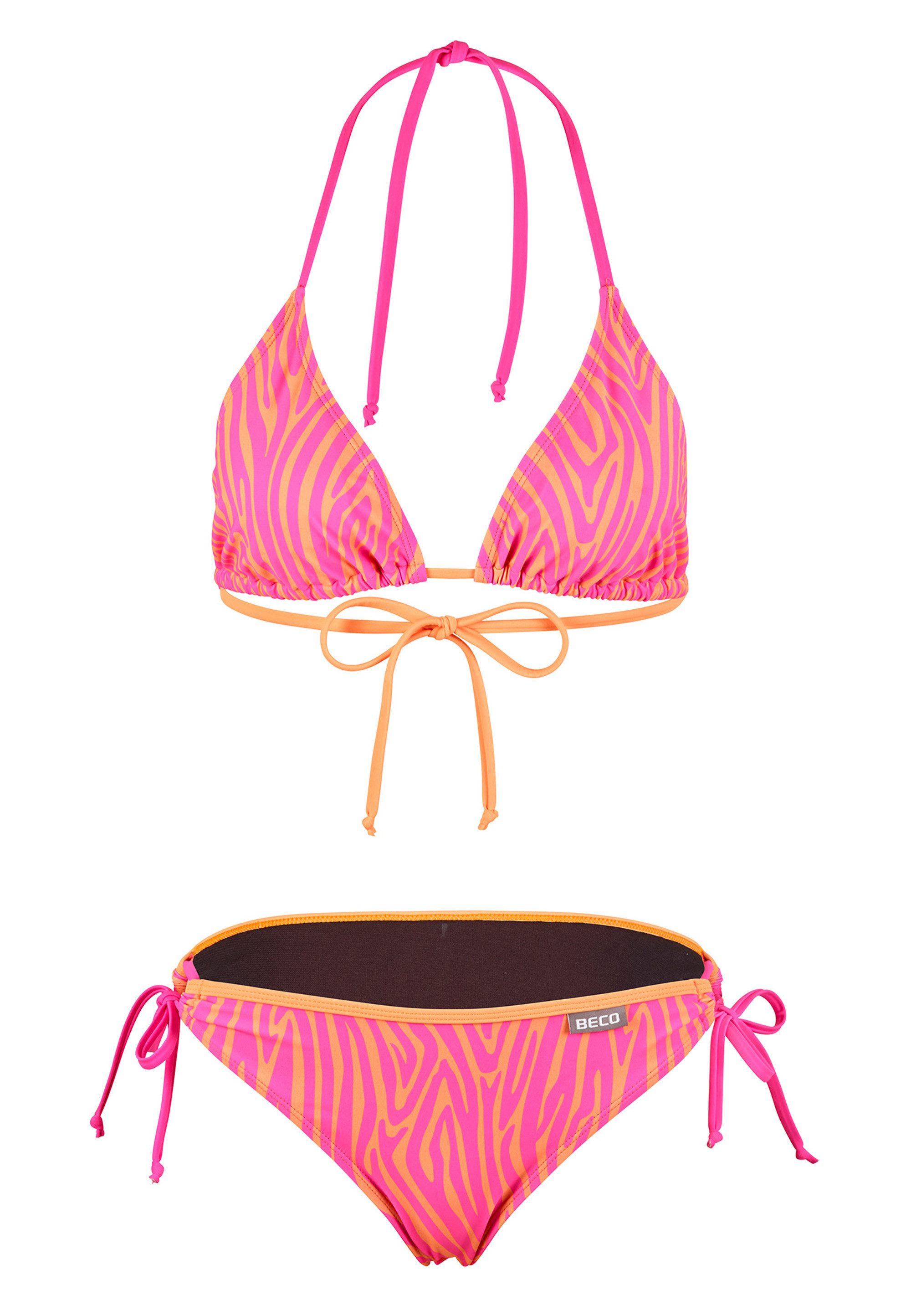 Beco Beermann Triangel-Bikini-Top Zebra Vibes (2-St), mit stylischen Farbakzenten