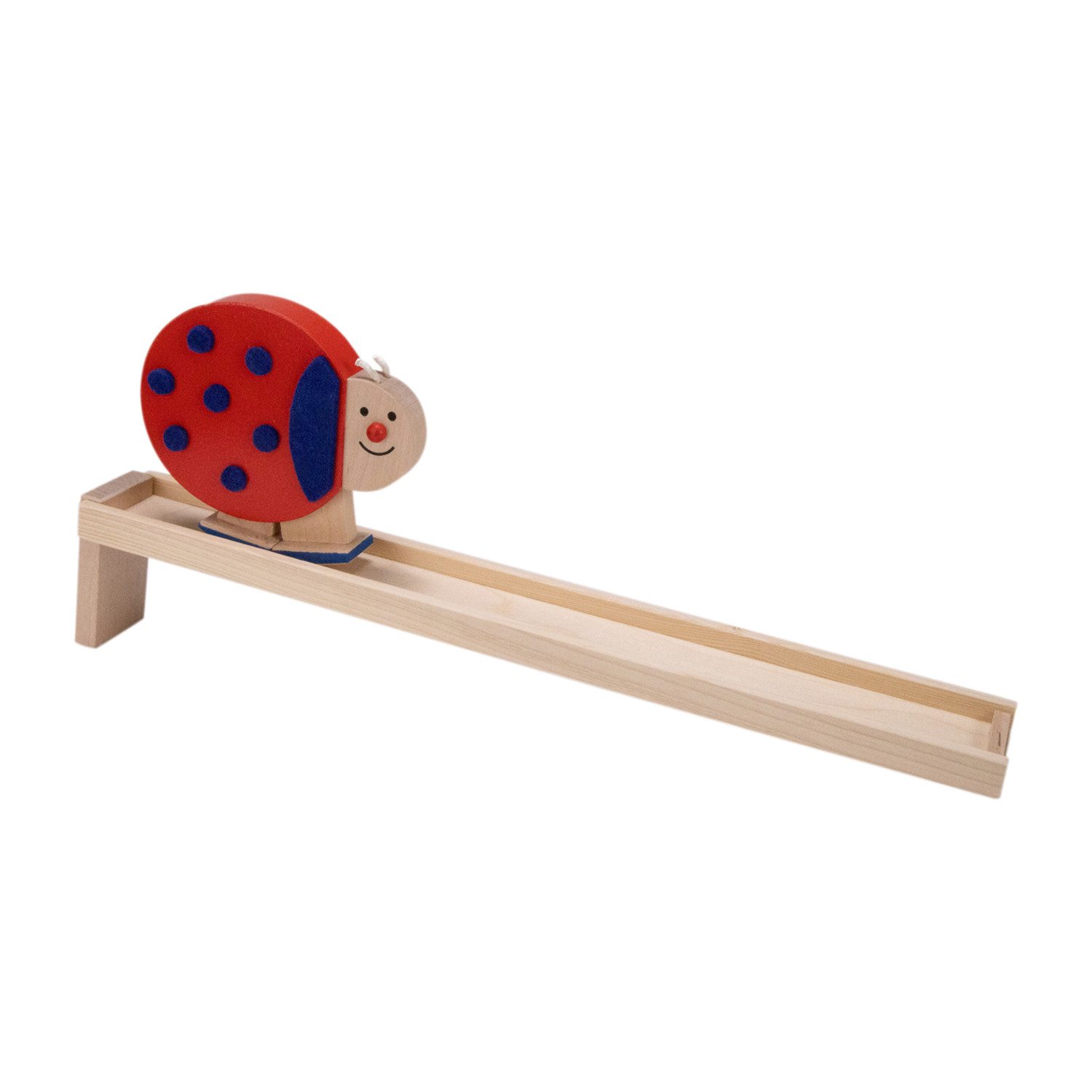 GICO Spiel Lustiges Lauftier Wackeltier aus Holz Marienkäfer 6958