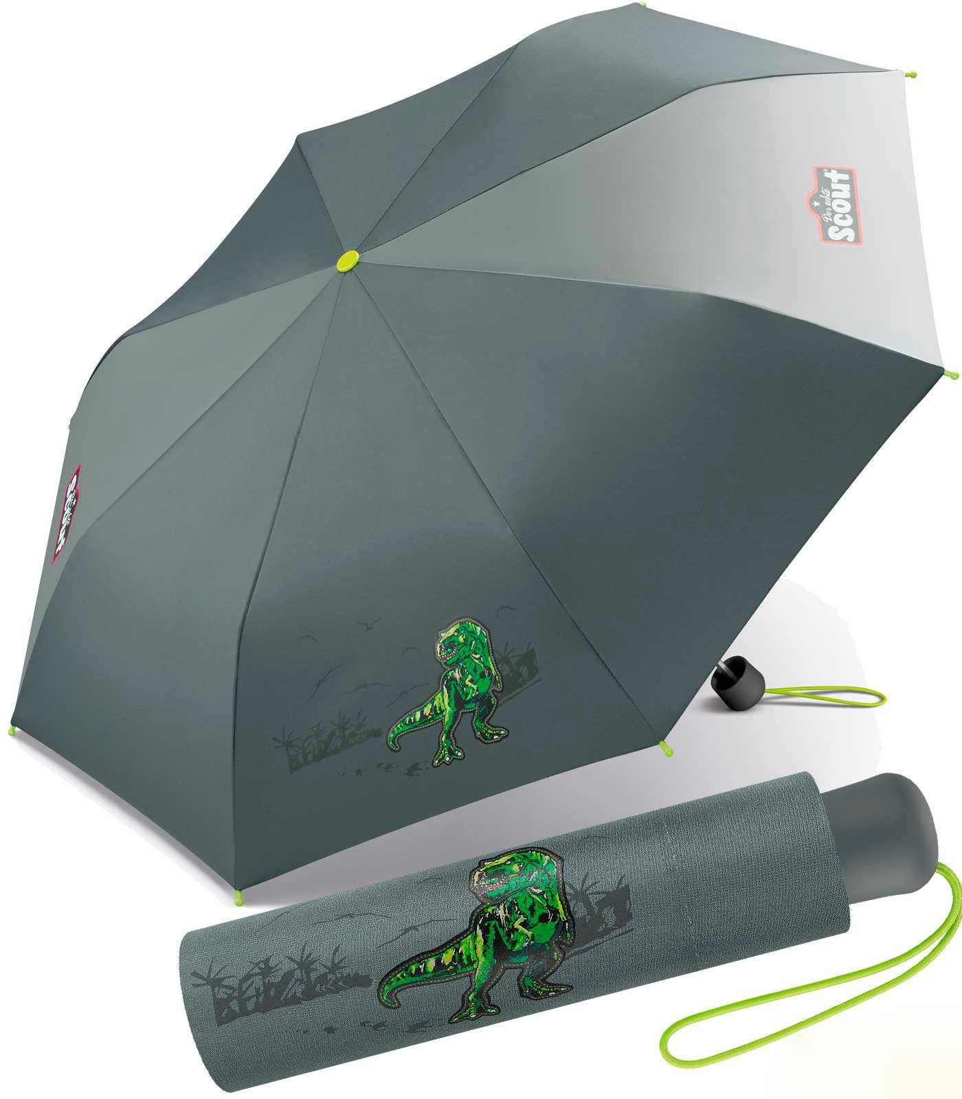 Scout Taschenregenschirm Mini leicht bedruckt, reflektierend Kinderschirm Basic