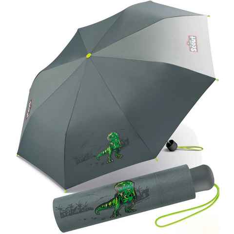 Scout Taschenregenschirm Mini Kinderschirm Basic reflektierend bedruckt, leicht